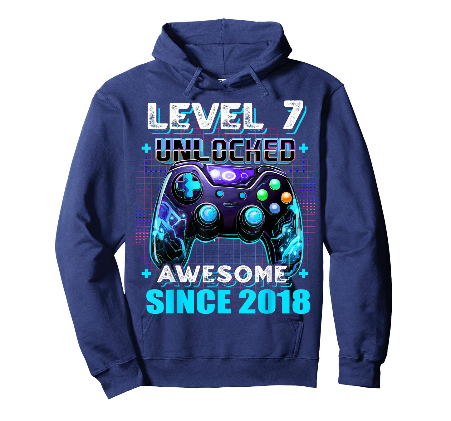 7th Birthday Boy Level 7 Gamer 7 Year Video Game Party T-Shirt