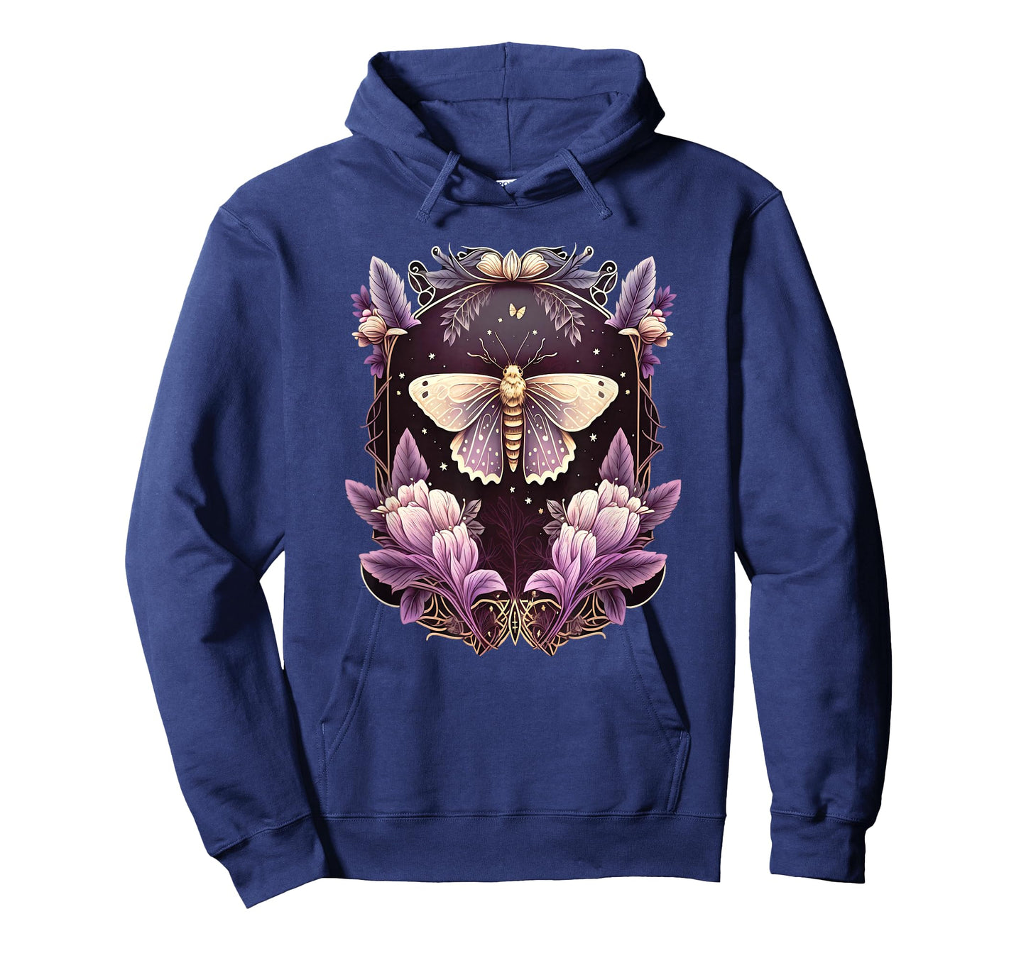Moth, flowers, butterfly, Wicca, gothic, night lover, dark T-Shirt