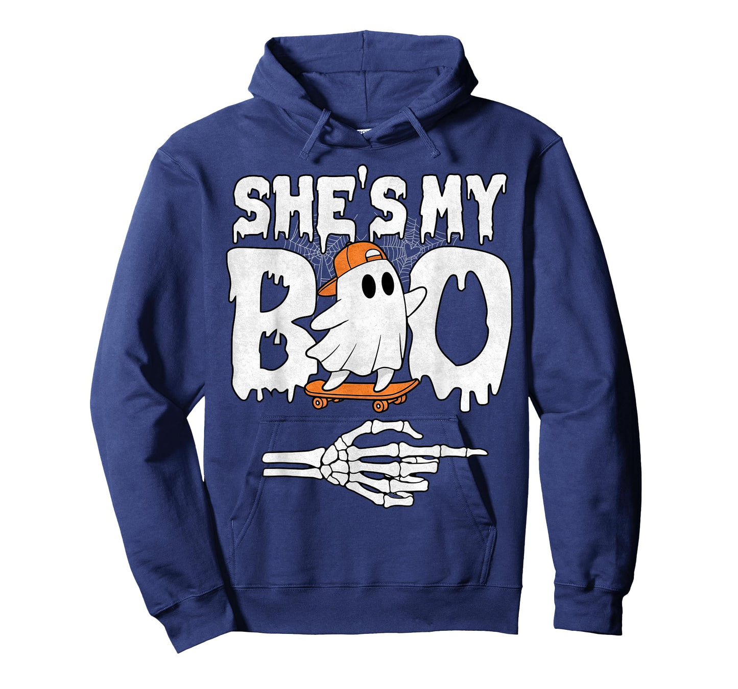She's My Boo Couple Matching Halloween Skateboard Cool Ghost T-Shirt