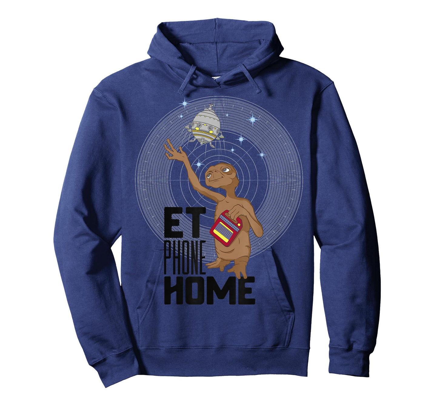 E.T. Phone Home Spaceship Flying Away Graphic T-Shirt T-Shirt