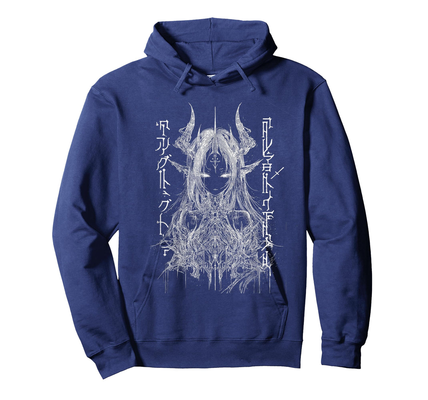 cybersigilism Style Waifu โ Dark Demon Anime Girl T-Shirt