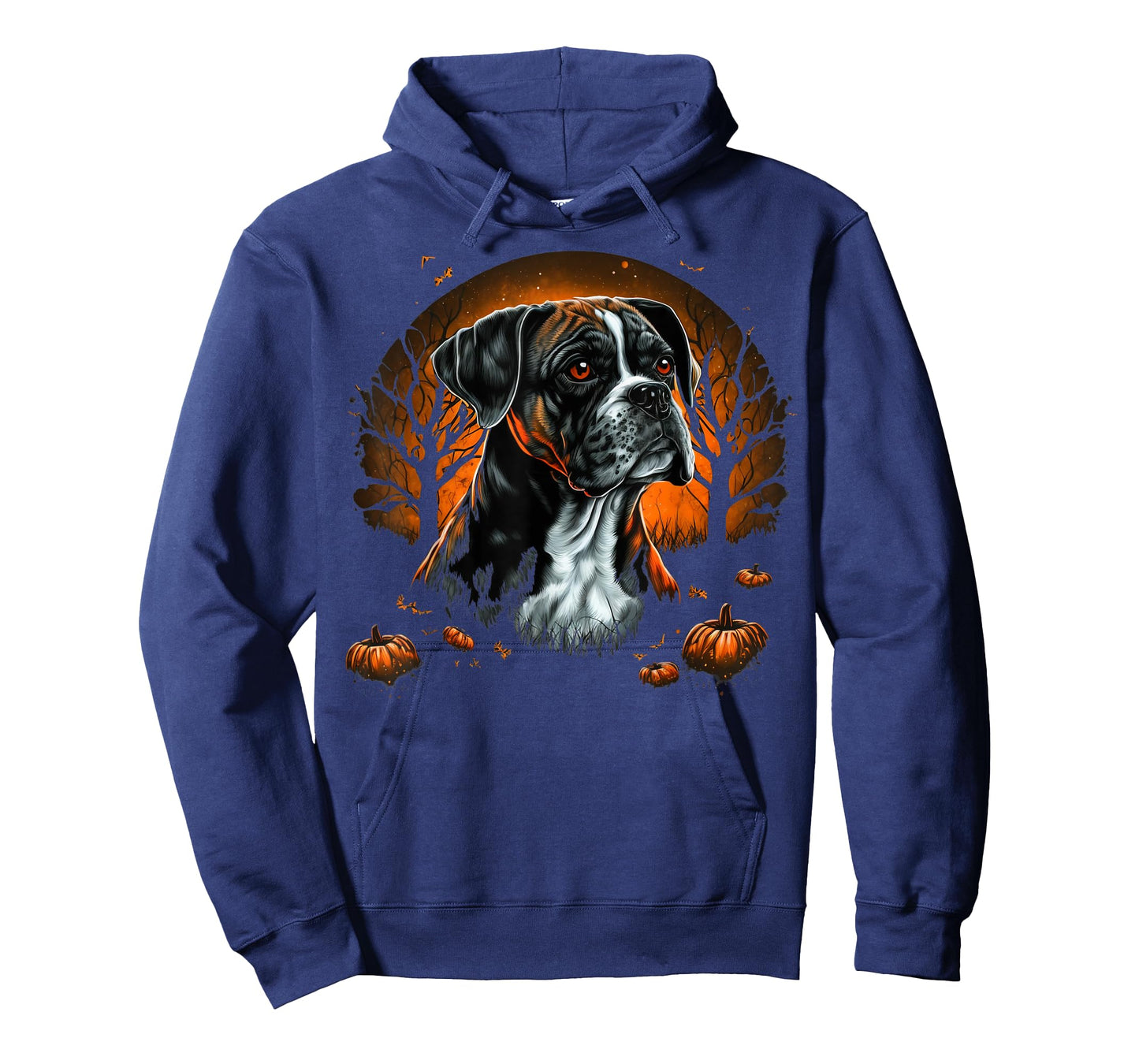 Pumpkin Boxer Dog costume on Boxer Dog Halloween T-Shirt for Men Women Kids