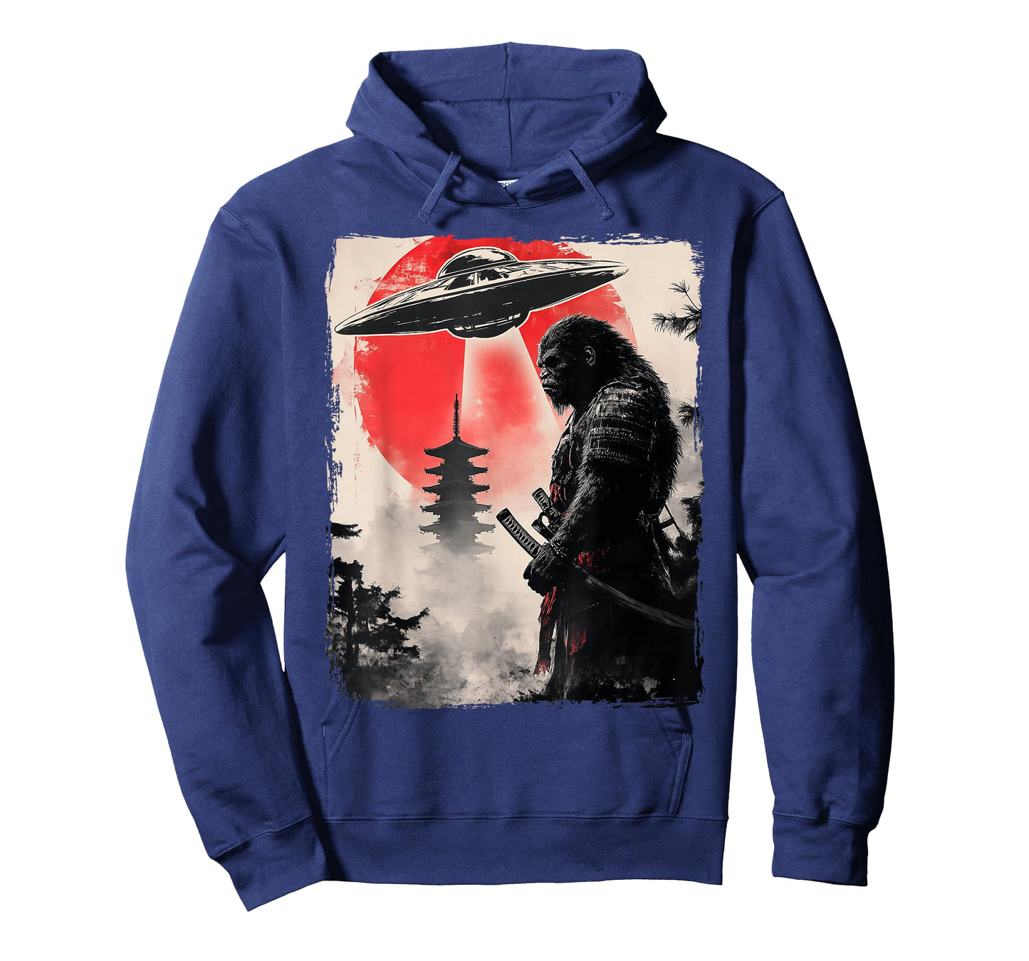 Bigfoot Samurai UFO Japan T-Shirt
