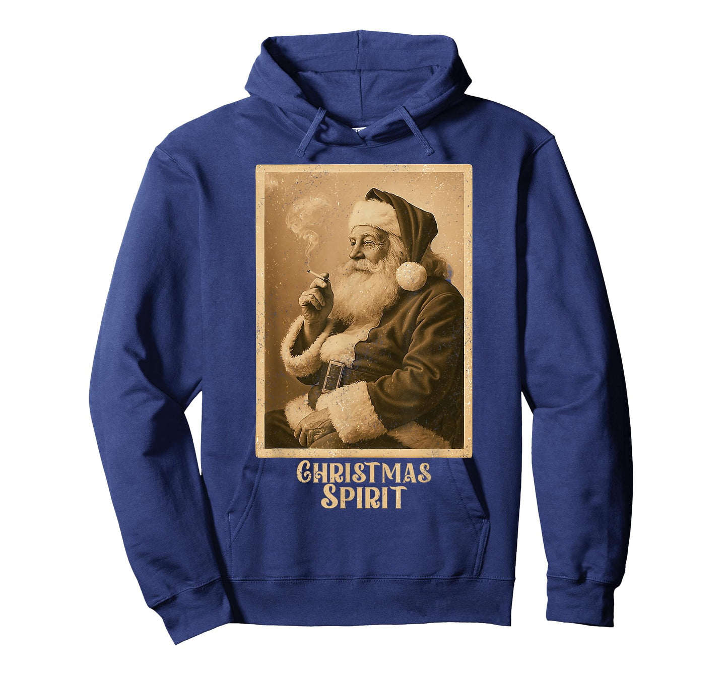 Vintage Funny Smoking Santa Claus Christmas Spirit Christmas T-Shirt