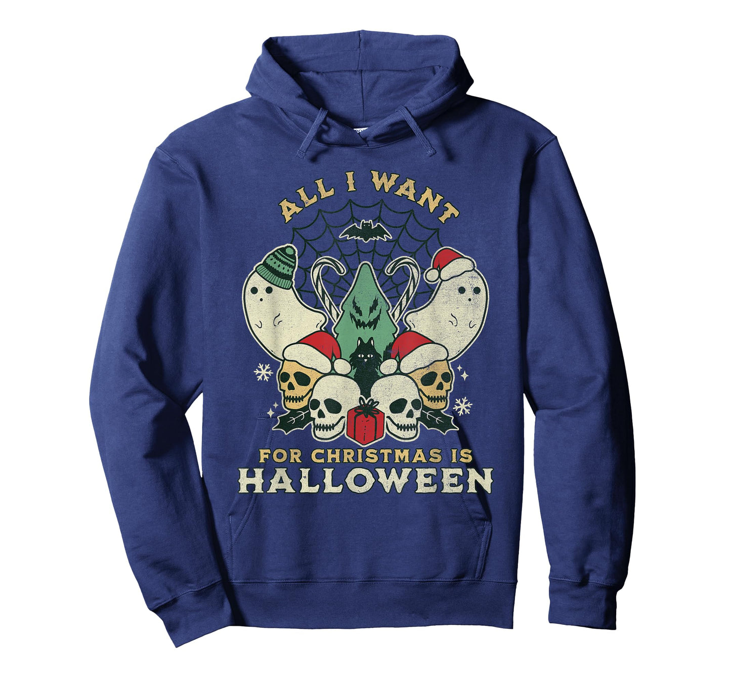 Funny Christmas All I want is Halloween Spooky Xmas Horror T-Shirt