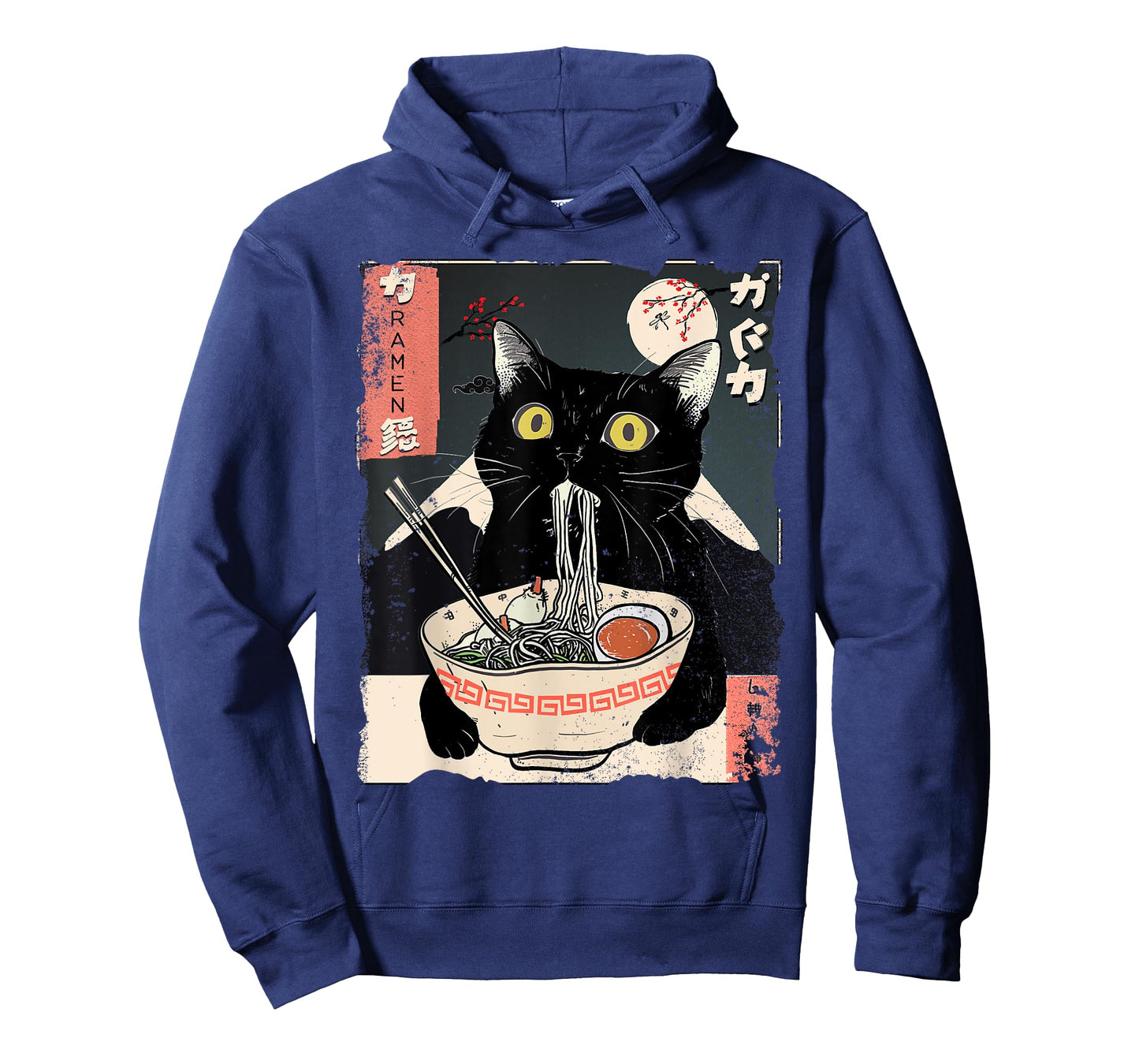 Kawaii Cat Eating Ramen Noodles Funny Anime Gift Girls Teens T-Shirt