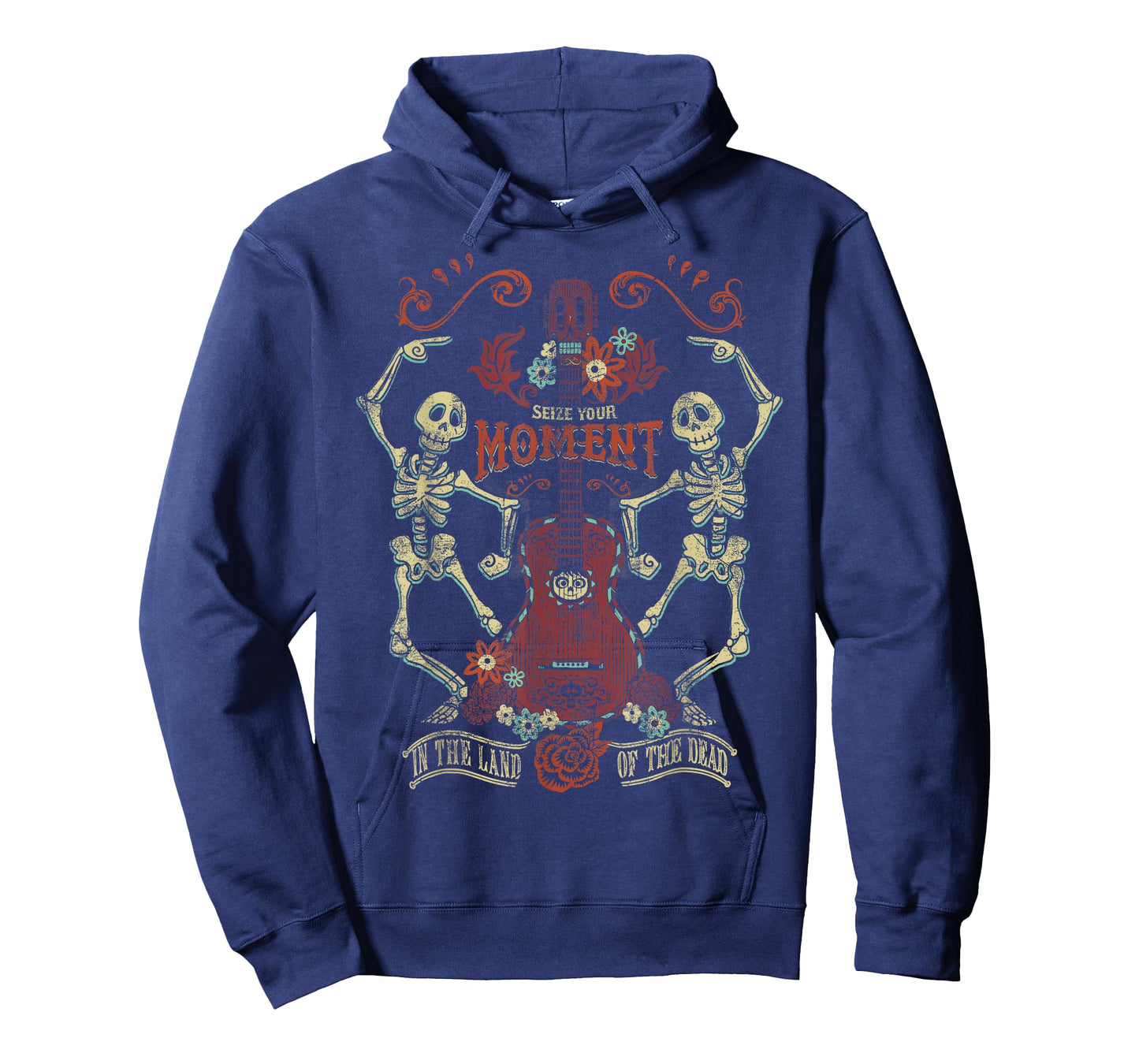Disney Pixar Coco Seize Your Moment Skeletons & Guitar Logo T-Shirt