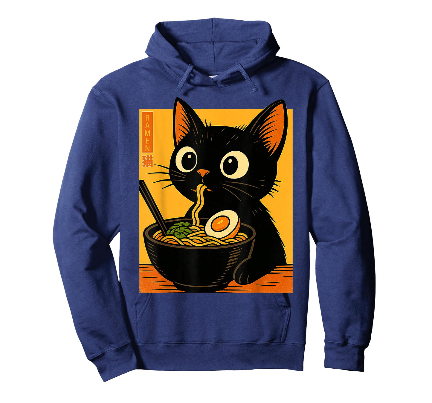 Anime Cat Ramen Japanese Funny Graphic Tees Kawaii Cat Lover T-Shirt