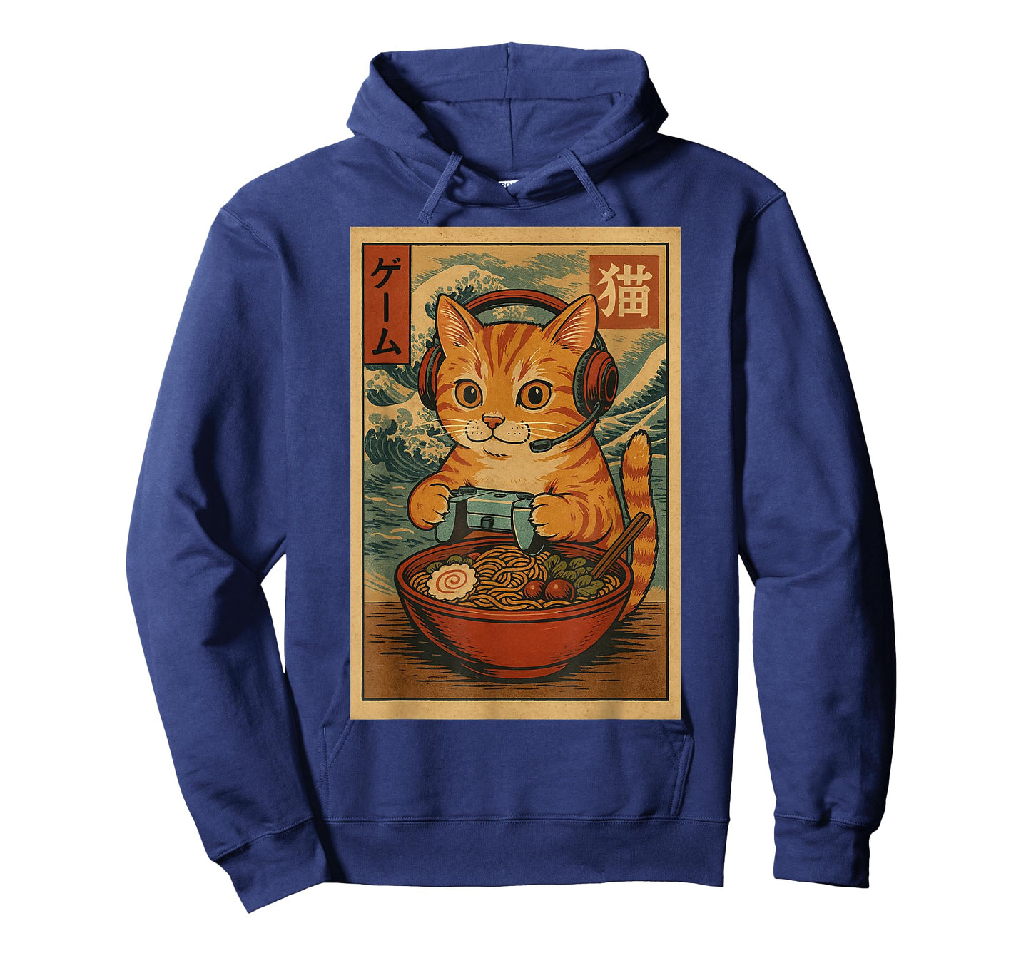 Kawaii Anime Gamer Cat Ramen Retro Japanese Gaming Funny T-Shirt