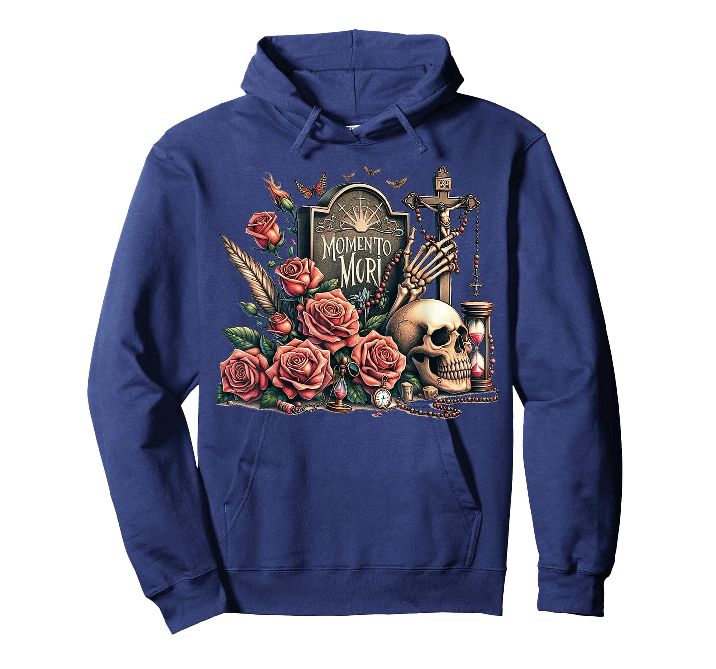 Memento Mori Catholic Crucifix Traditional Latin Mass Skull T-Shirt