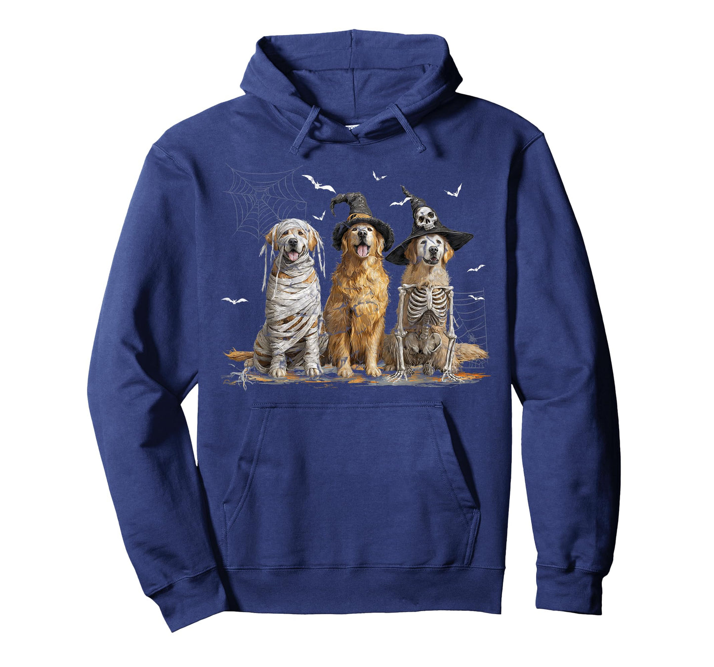Cute Golden Retriever Dog Dressed Ghost Funny Halloween T-Shirt