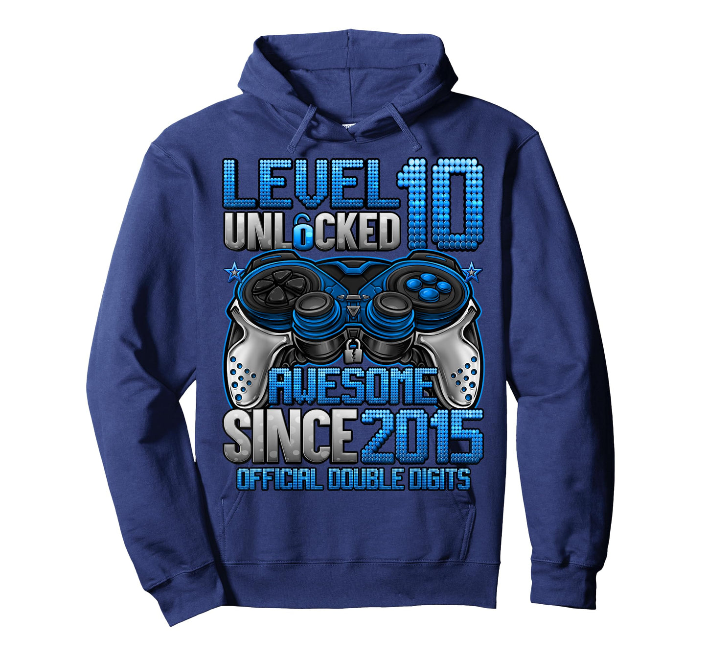 Official Double Digits Level 10 Unlocked 10th Birthday Boy T-Shirt