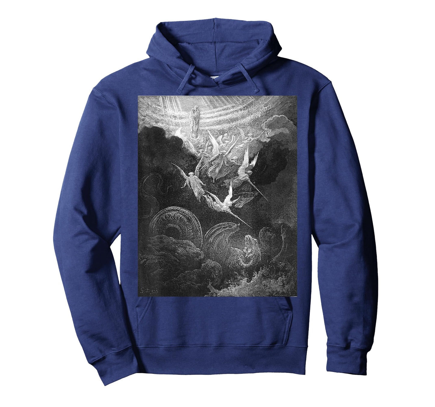 Gustave Dore Archangel Michael and Angels Fighting Dragon T-Shirt