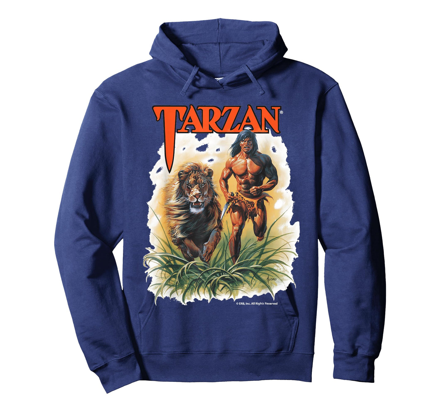 Edgar Rice Burroughs, Inc. Tarzan-themed Unisex-Adults Black Classic Fit Short Sleeve T-Shirt