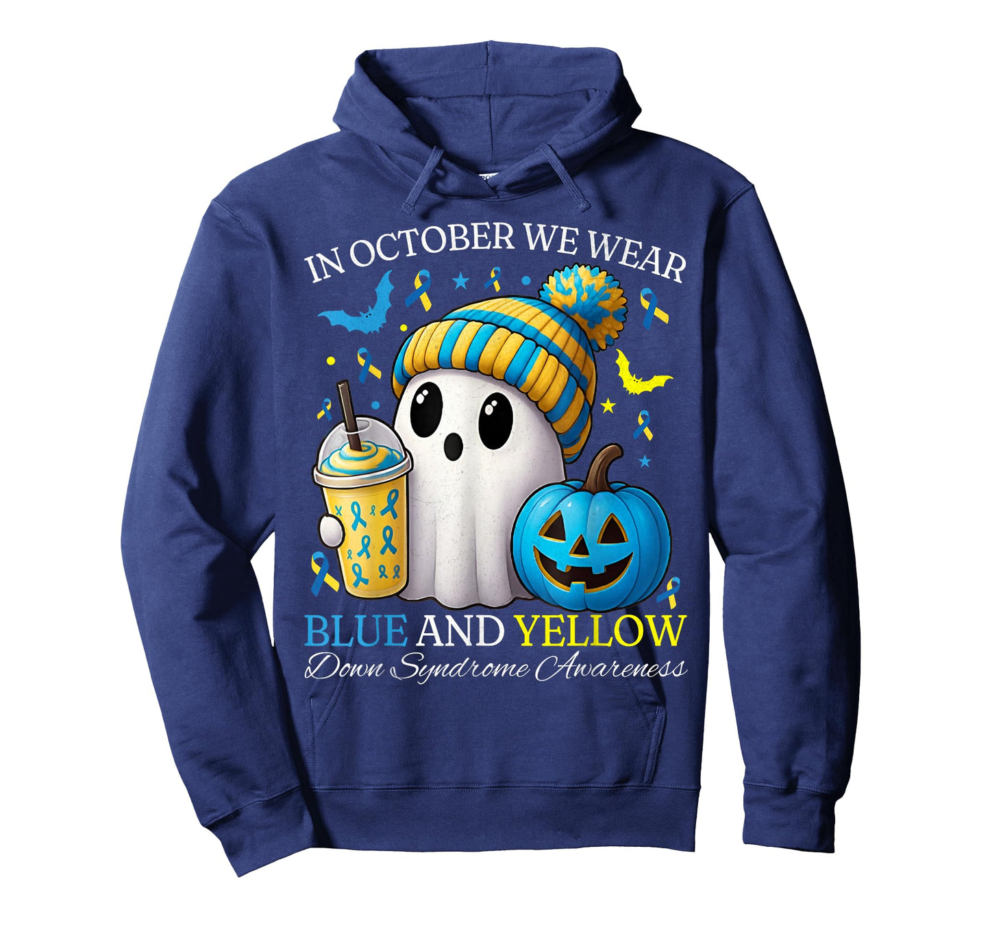 in October We Wear Yellow and Blue Down Syndrome Awareness T-Shirt
