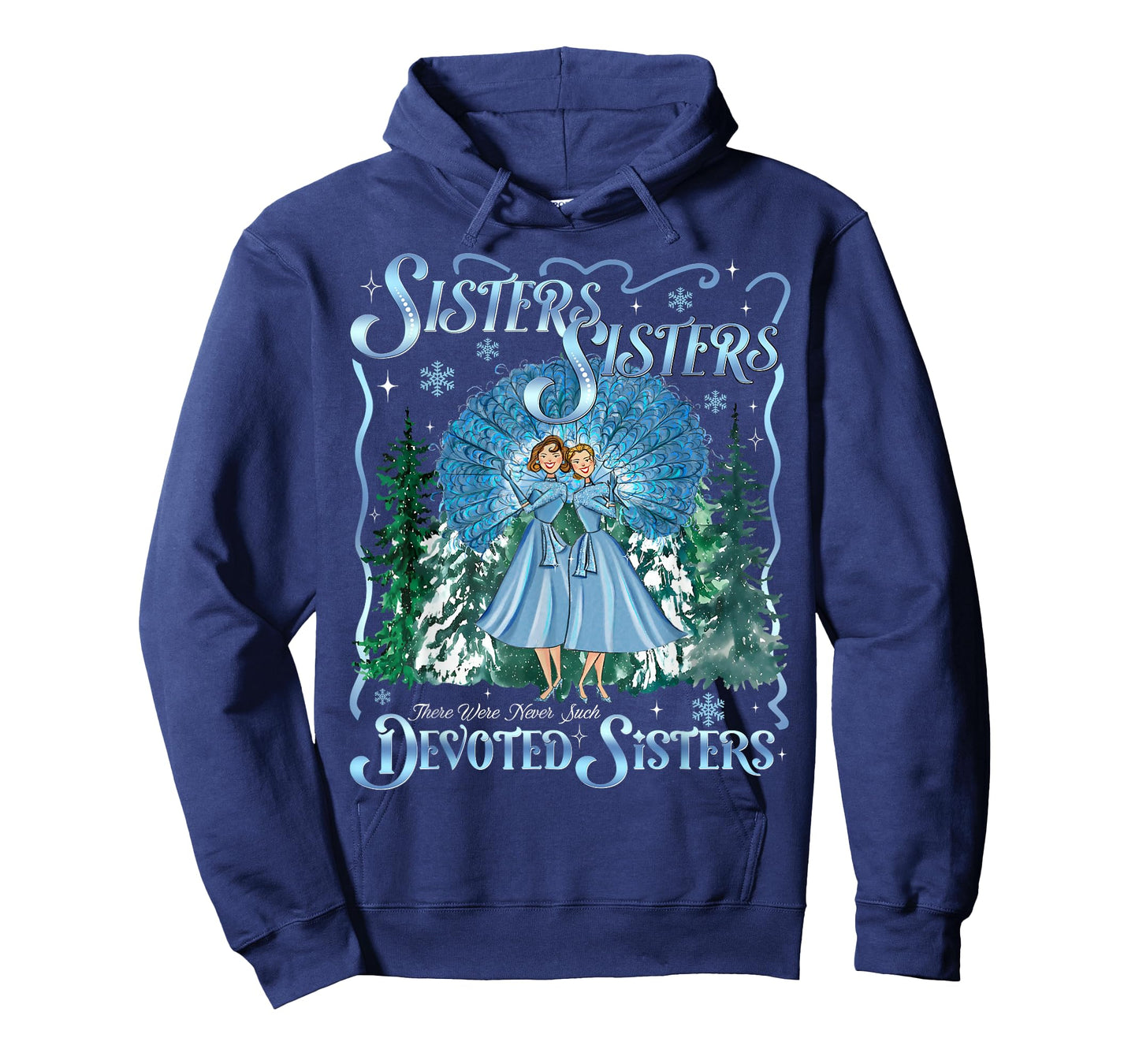 Devoted Sisters Merry Christmas White Xmas Pajamas Holiday T-Shirt