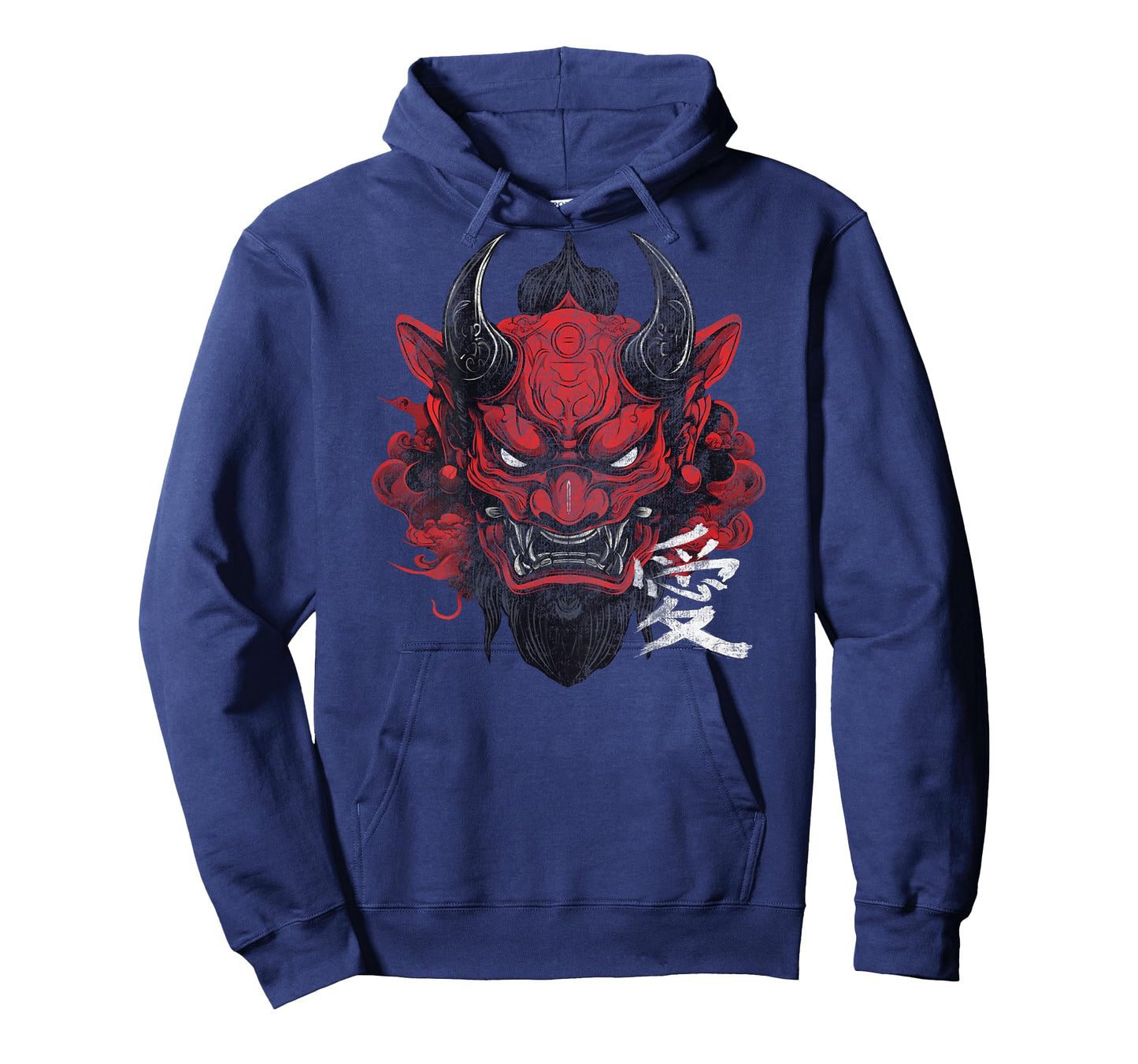 Japanese Traditional Oni Demon Mask Japan Kanji Art Back T-Shirt