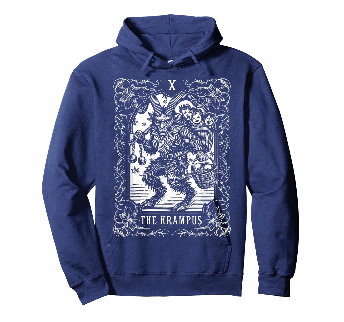 Funny Vintage The Krampus Tarot Card Gothic Merry Christmas T-Shirt