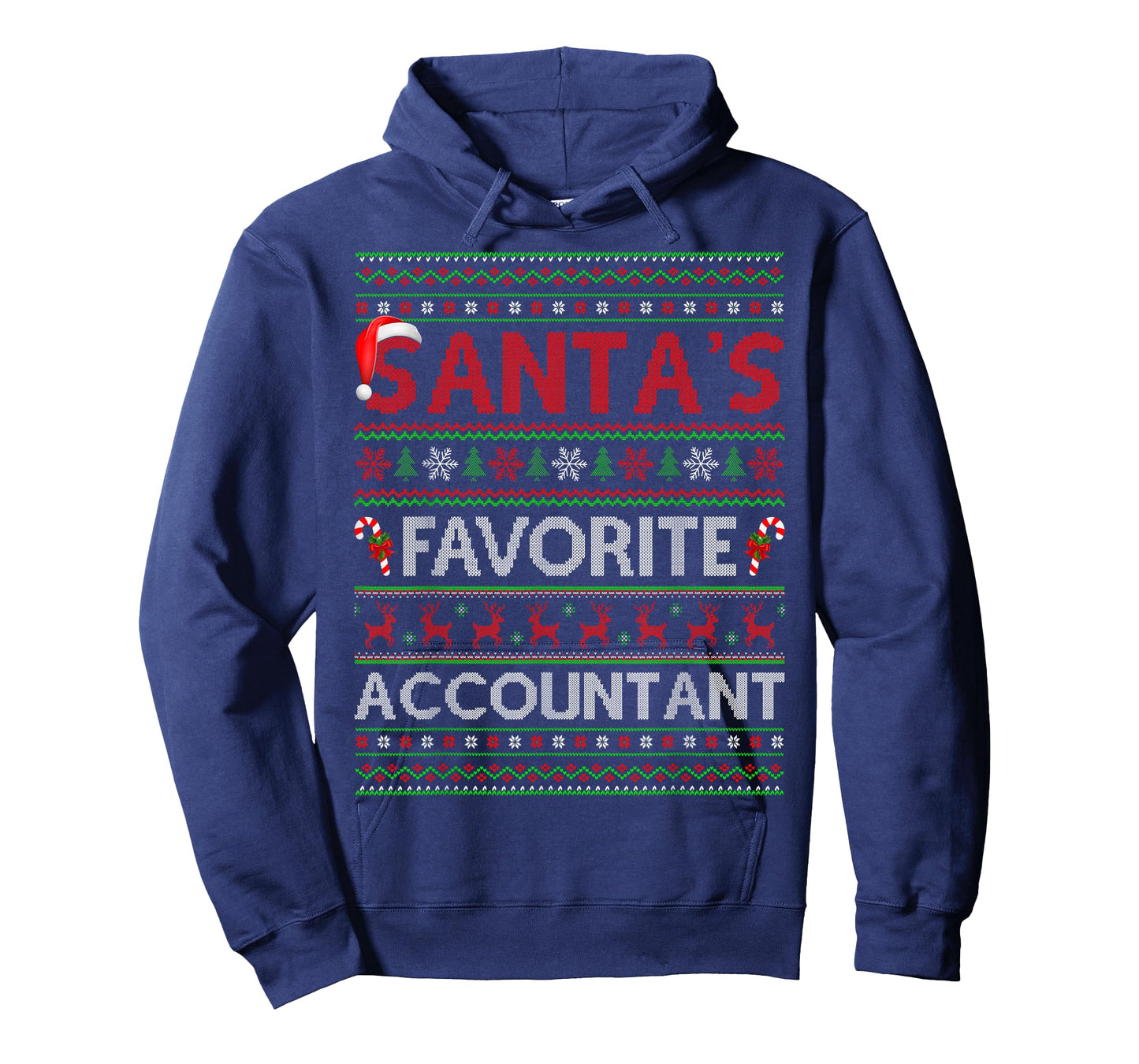 Santa Favorite Accountant Ugly Christmas Sweaters Funny Xmas T-Shirt