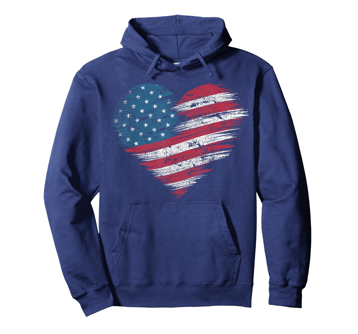 American Flag Heart Women Men Kids Patriotic 4th of July USA T-Shirt