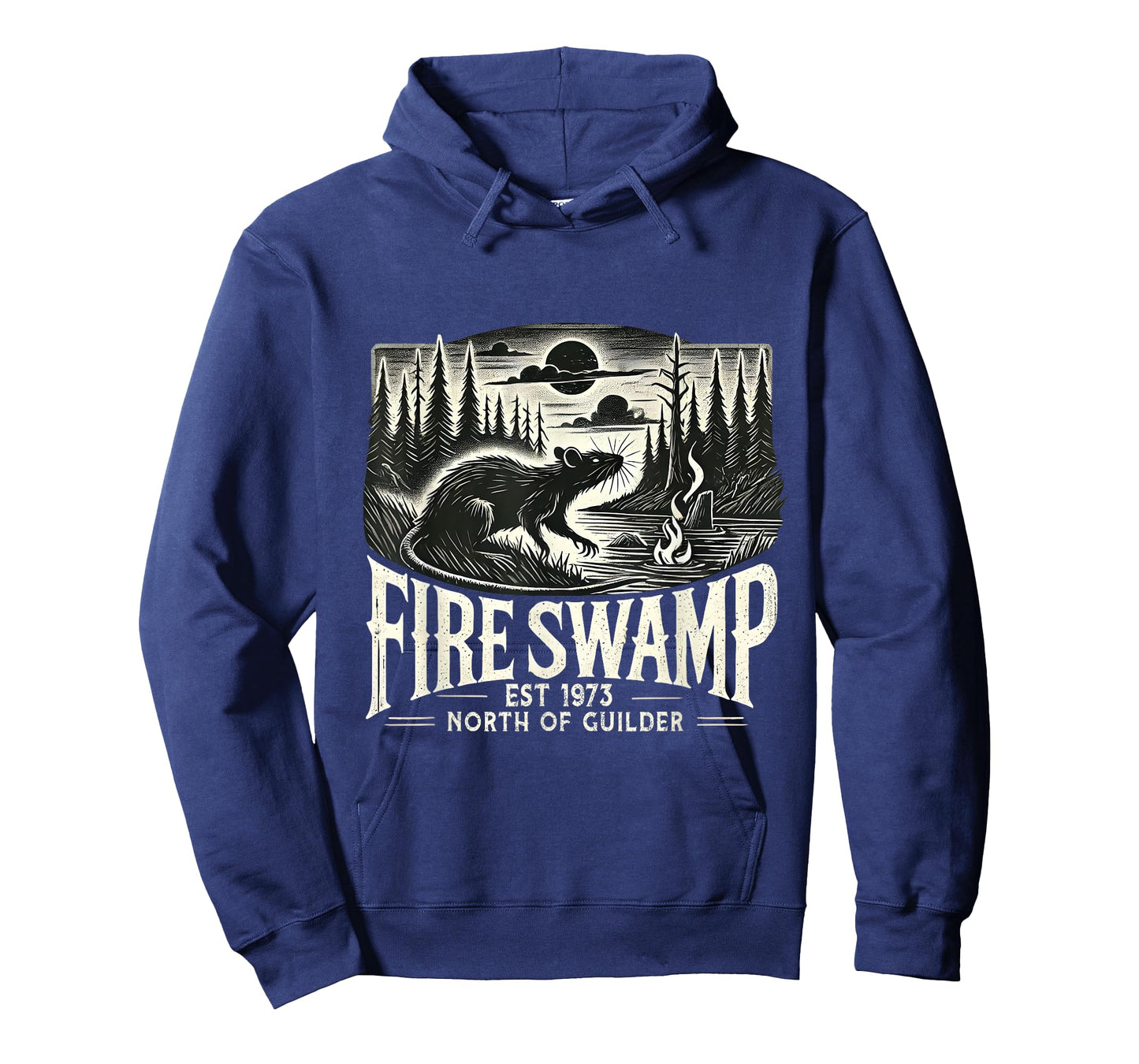 Fantasy Fire Swamp Adventure Retro Wilderness T-Shirt