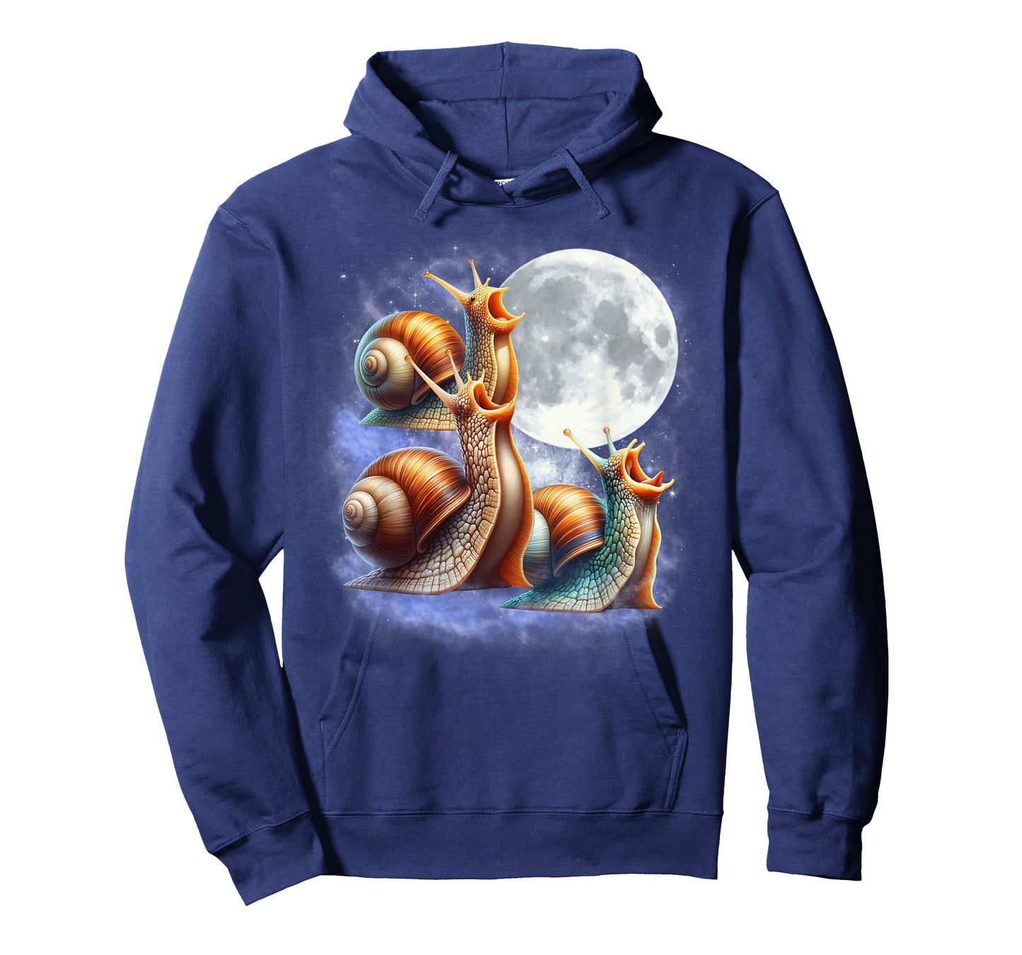 Three Snails Moon Funny Snail Howling Wolfs Moon Parody T-Shirt