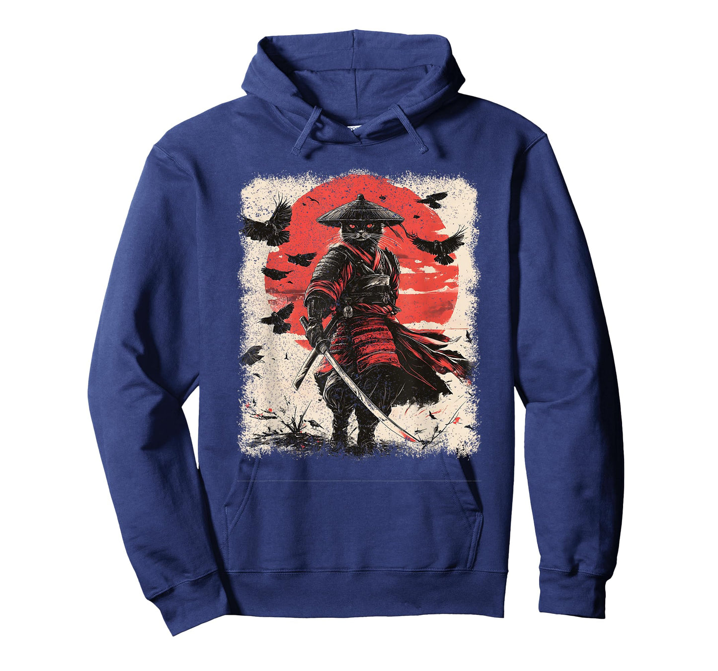Samurai Cat, Vintage Japanese Warrior Art | Anime & Samurai T-Shirt