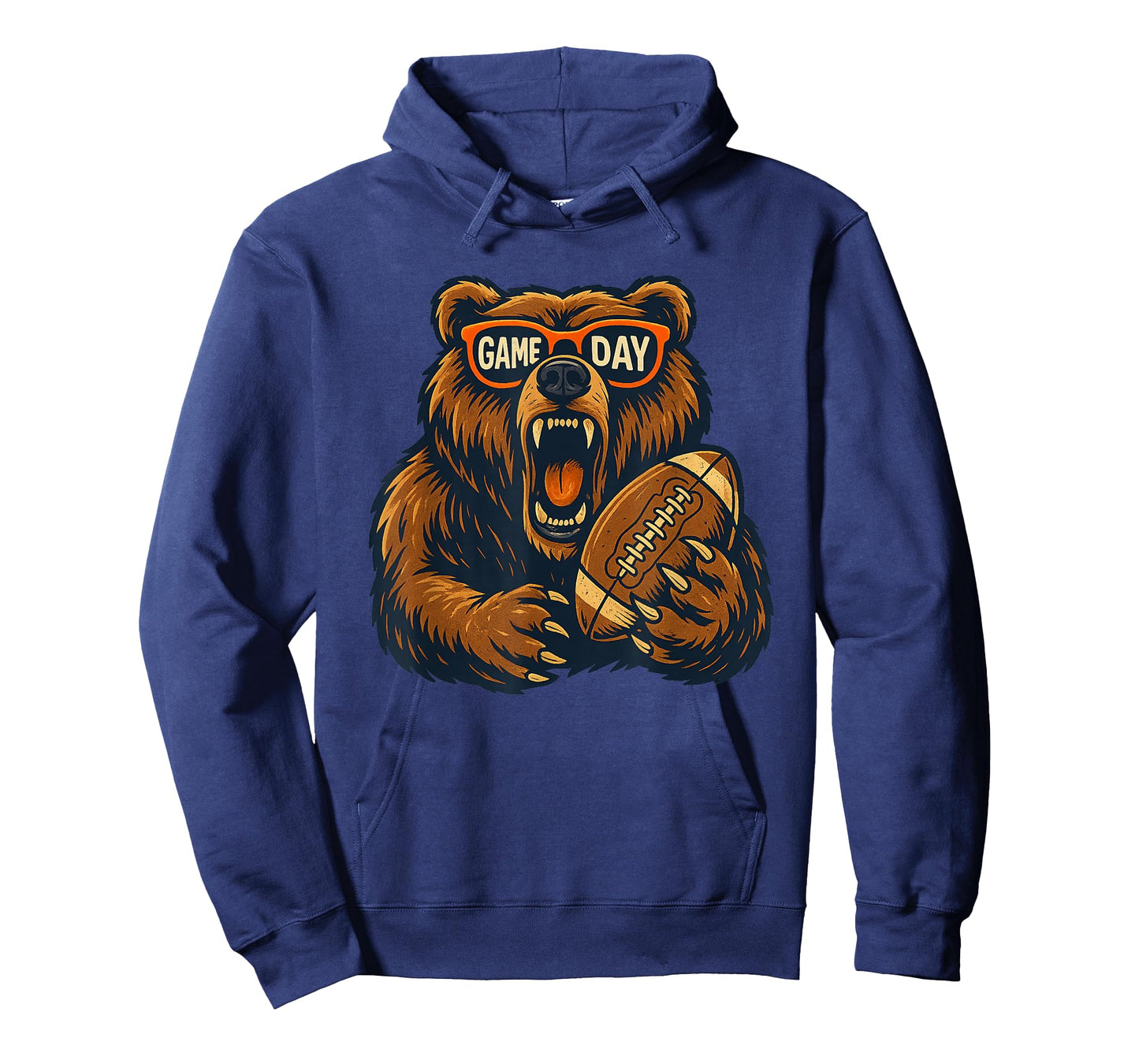 Funny Football Bear Game Day Vintage Shirt Fans T-Shirt