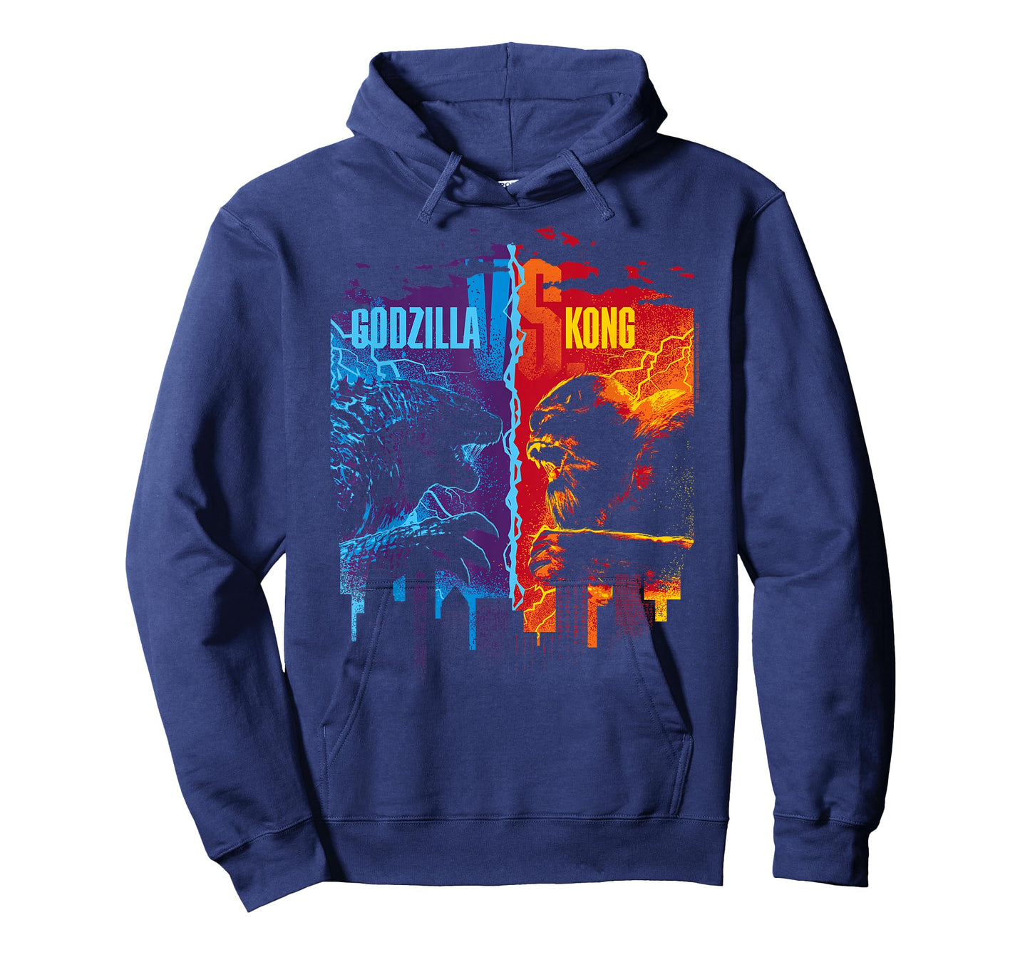 Godzilla x Kong T-Shirt, Unisex-Adults, Short Sleeve, Black, Small