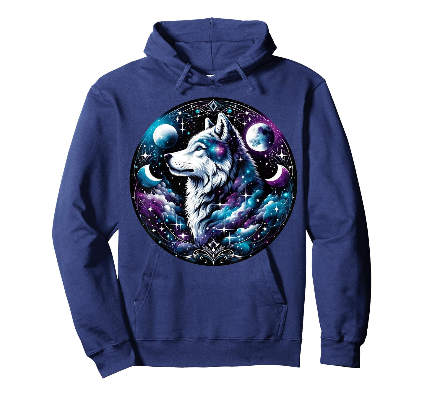 Wolf Celestial Dream Night Howling Moon Funny Wolves Lover T-Shirt