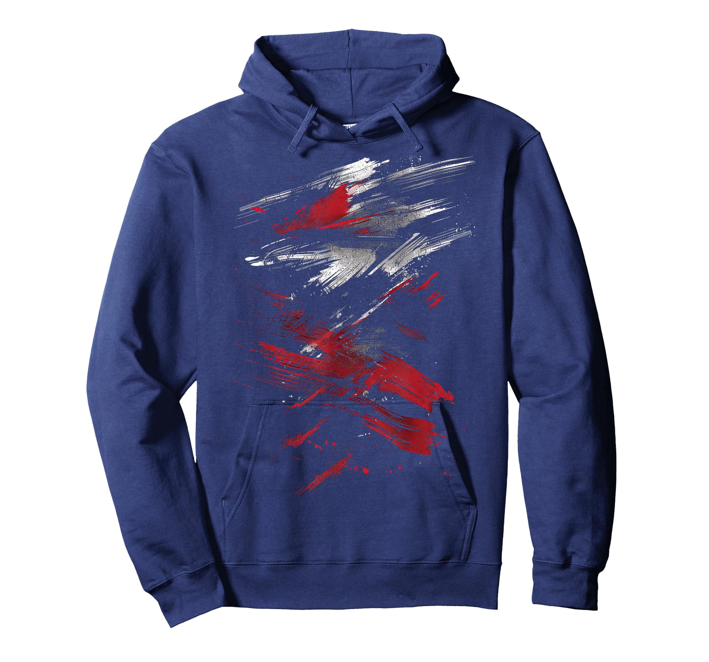 Red and Black Dynamic Splatter Graphic T-Shirt