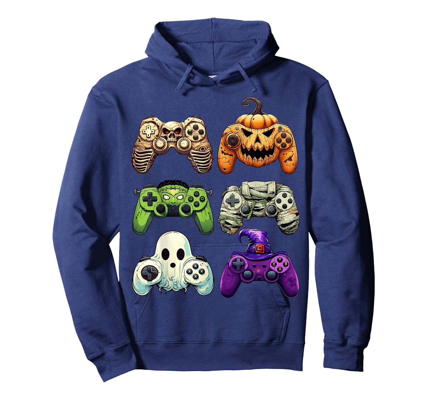 Halloween Skeleton Zombie Gaming Controllers Mummy Boys Kids T-Shirt