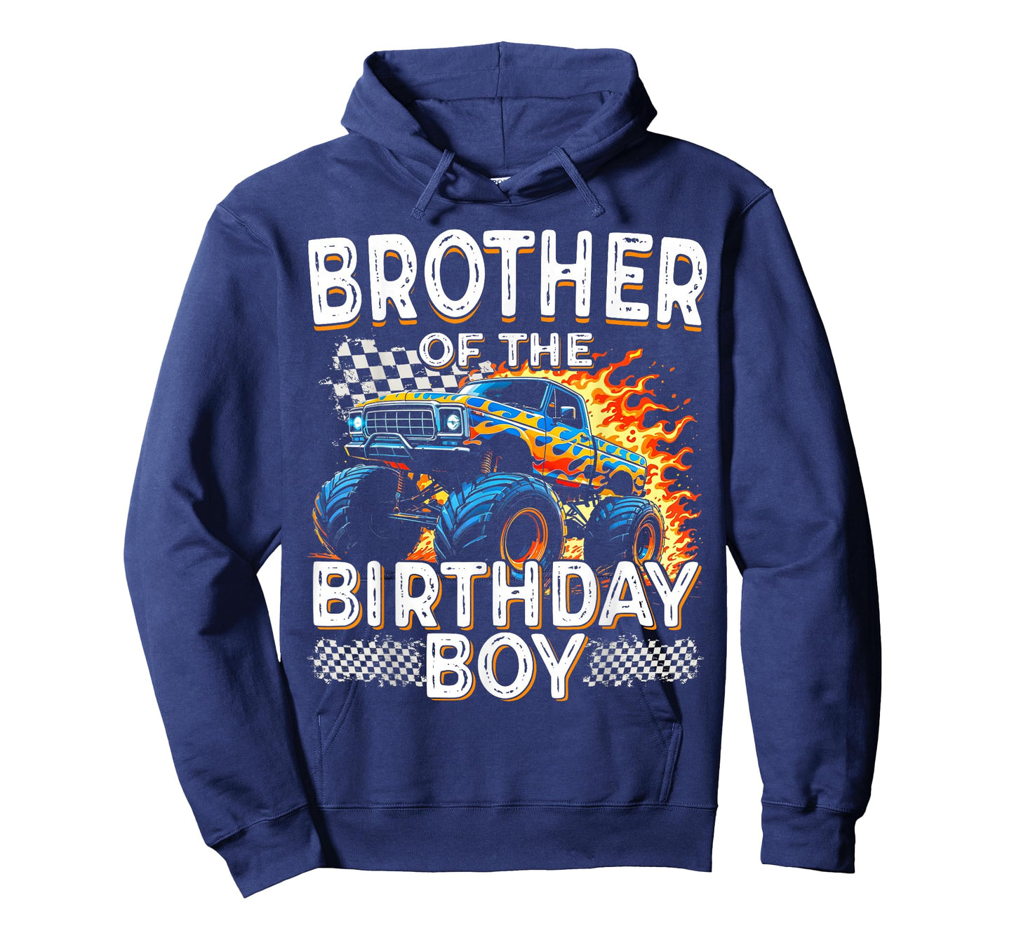 Brother of the Birthday Boy Funny Monster Truck Birthday T-Shirt