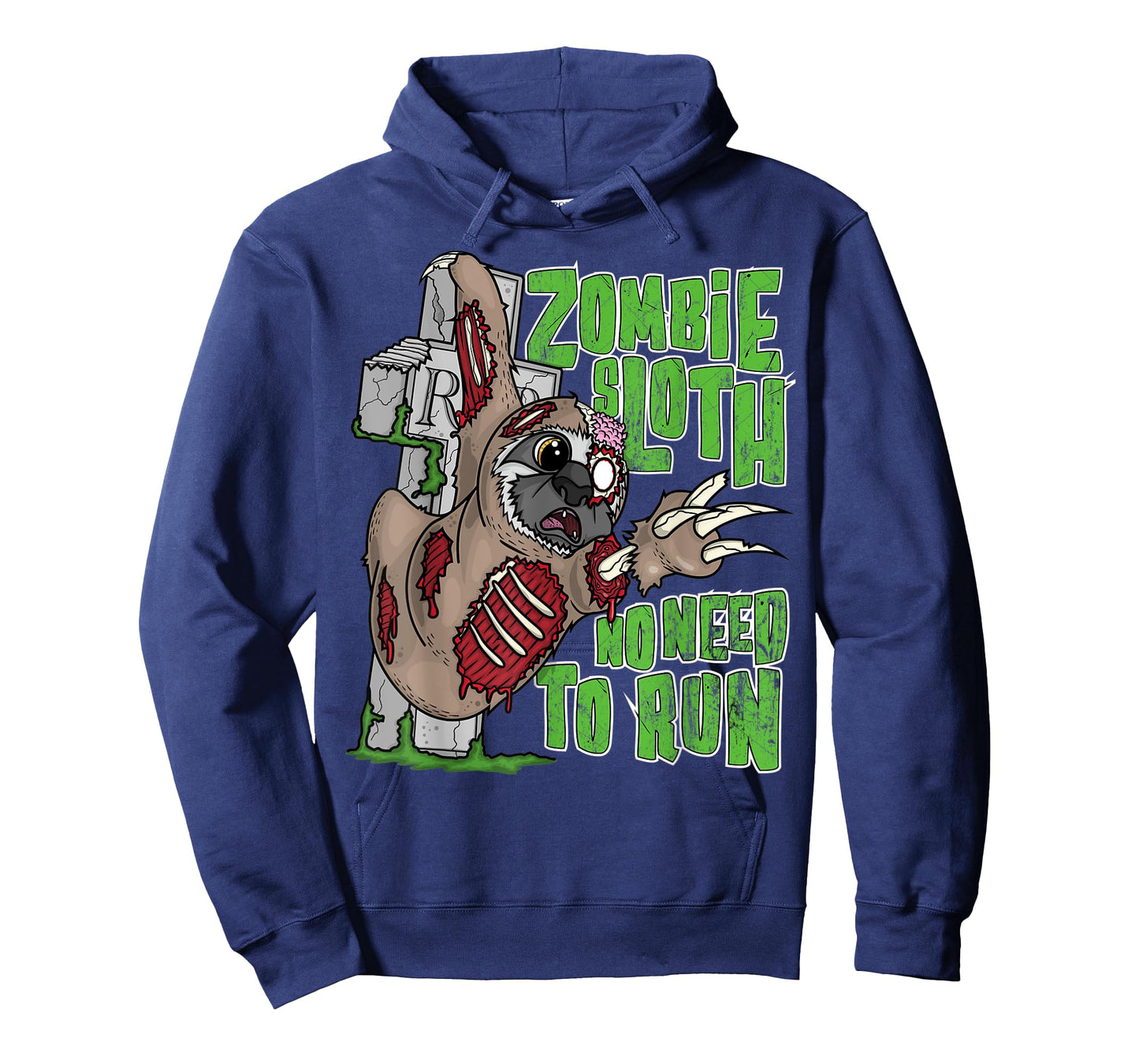 Zombie Sloth No Need To Run Funny Pun Halloween Outfit Gifts T-Shirt