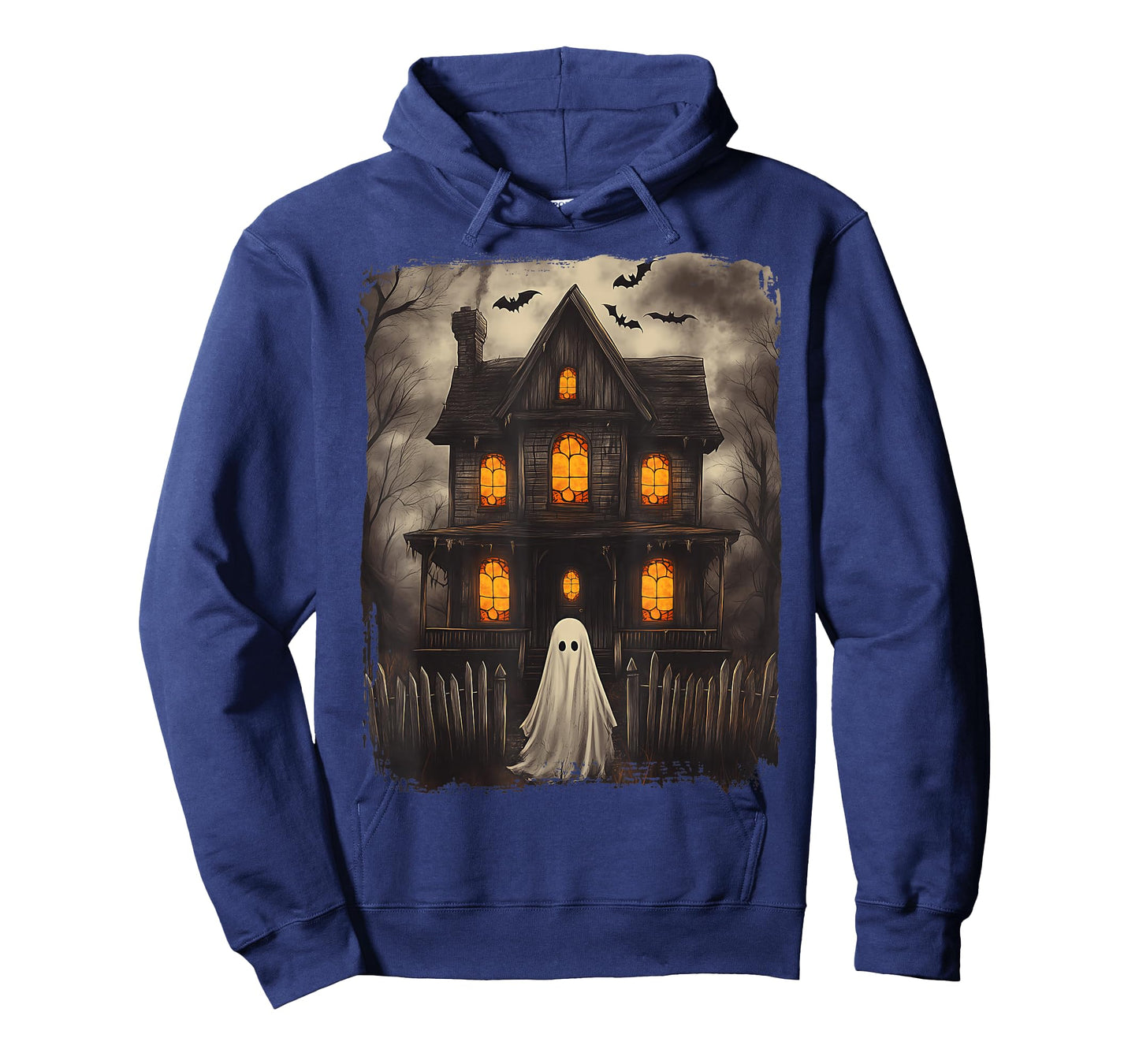 Vintage Ghost Haunted House Scary Halloween Costume Spooky T-Shirt