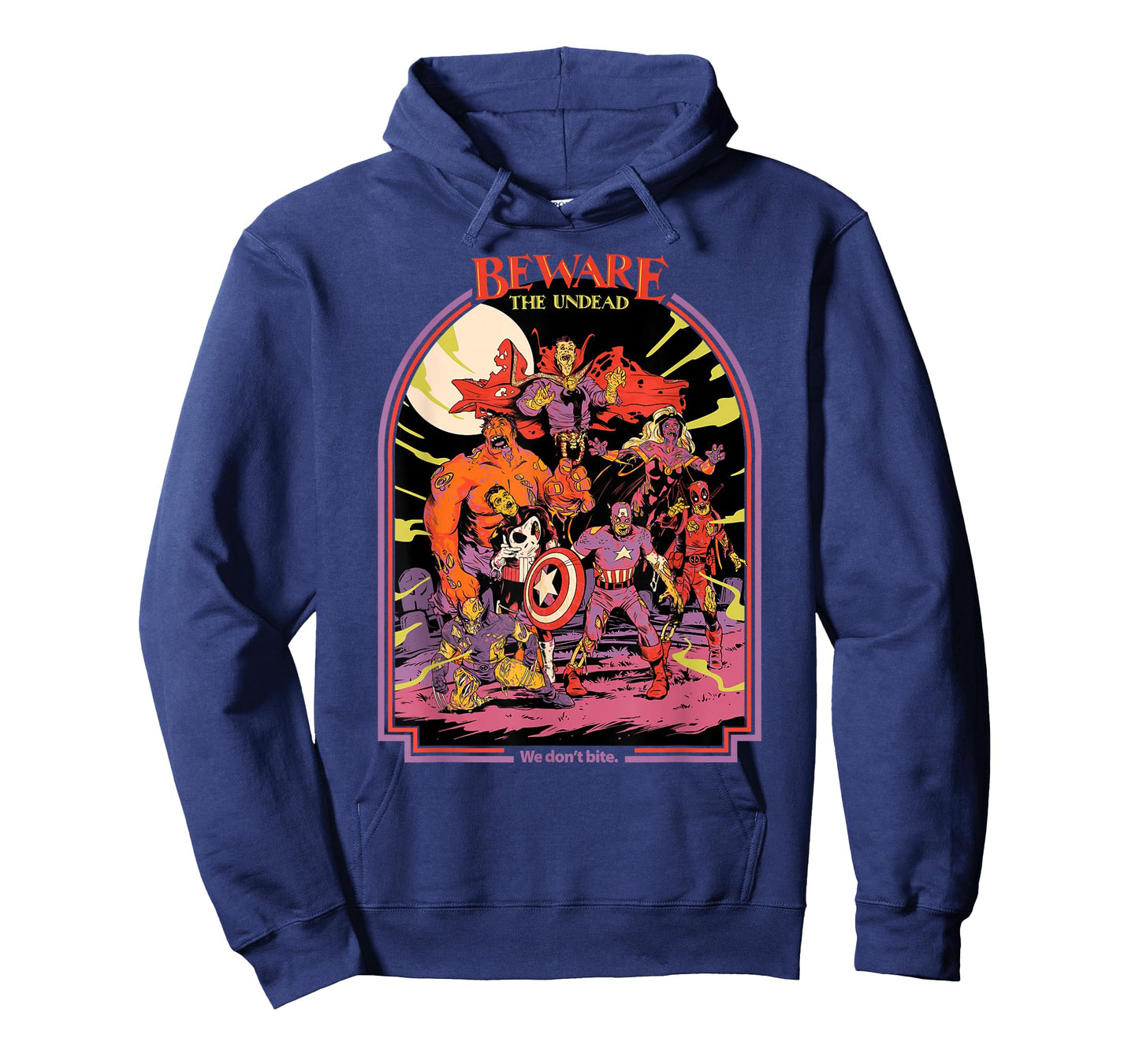 Marvel Zombies Beware the Undead We Don’t Bite Halloween T-Shirt
