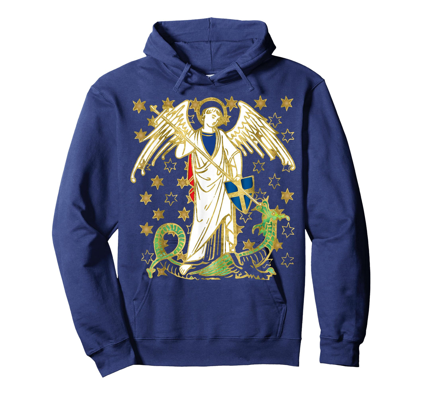 St. Michael the Archangel Icon Dragon Catholic Angel Vintage T-Shirt