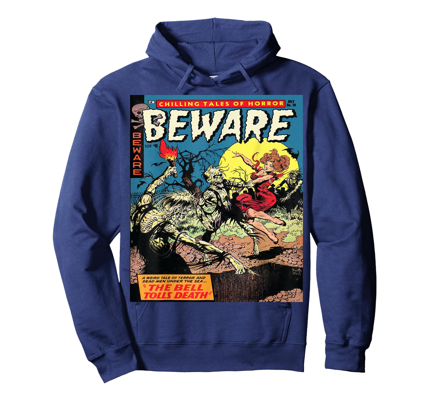 Halloween Horror Vintage Zombie Comic Book Retro Scary Funny T-Shirt