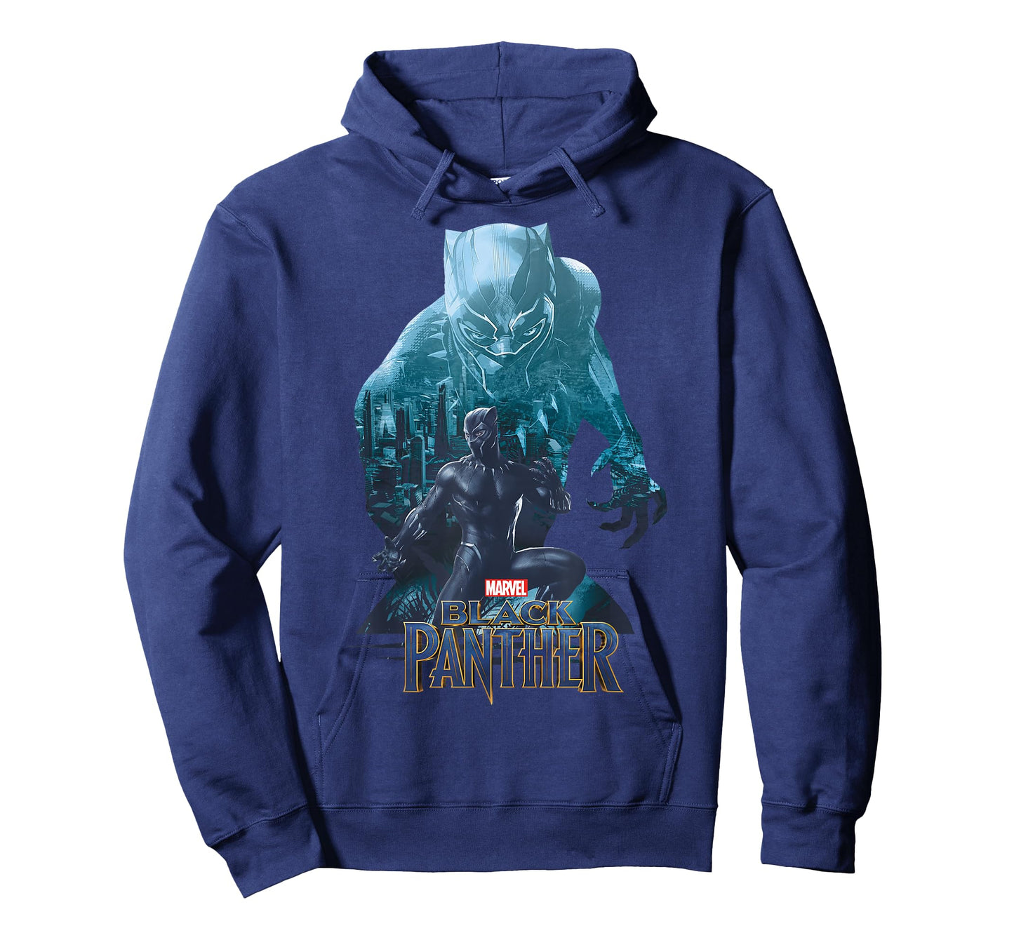 Marvel Black Panther Movie Wakanda City Silhouette T-Shirt T-Shirt