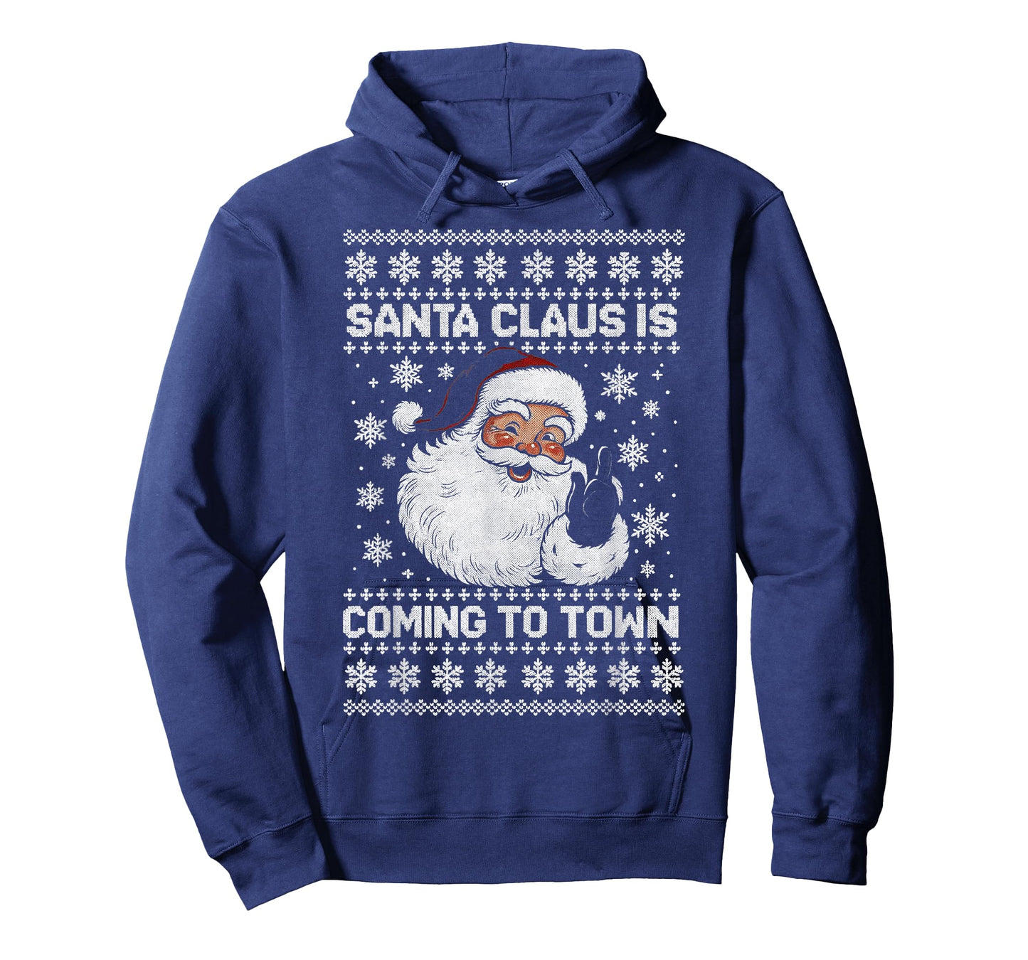 Funny Santa Claus is Coming to Town Ugly Holiday Christmas T-Shirt