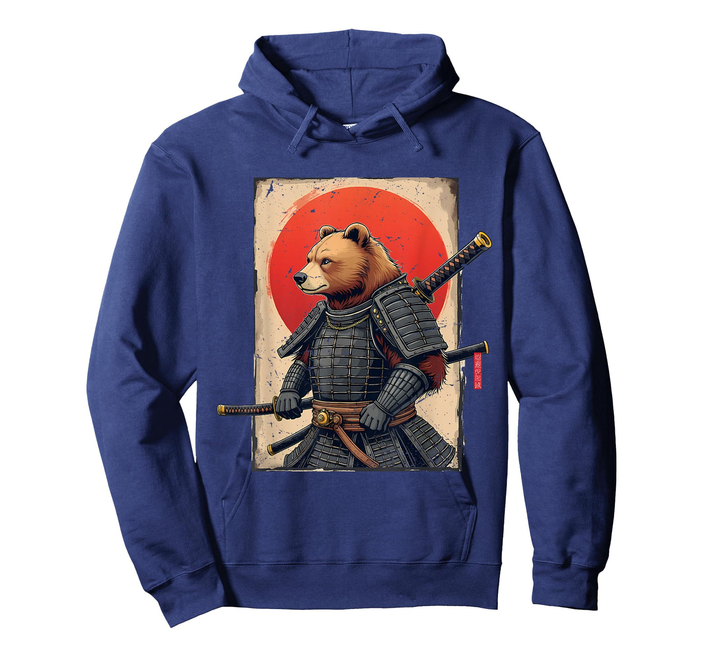 Samurai Brown Bear Ukiyo-e Ink Warrior Art Japanese Bear Art T-Shirt