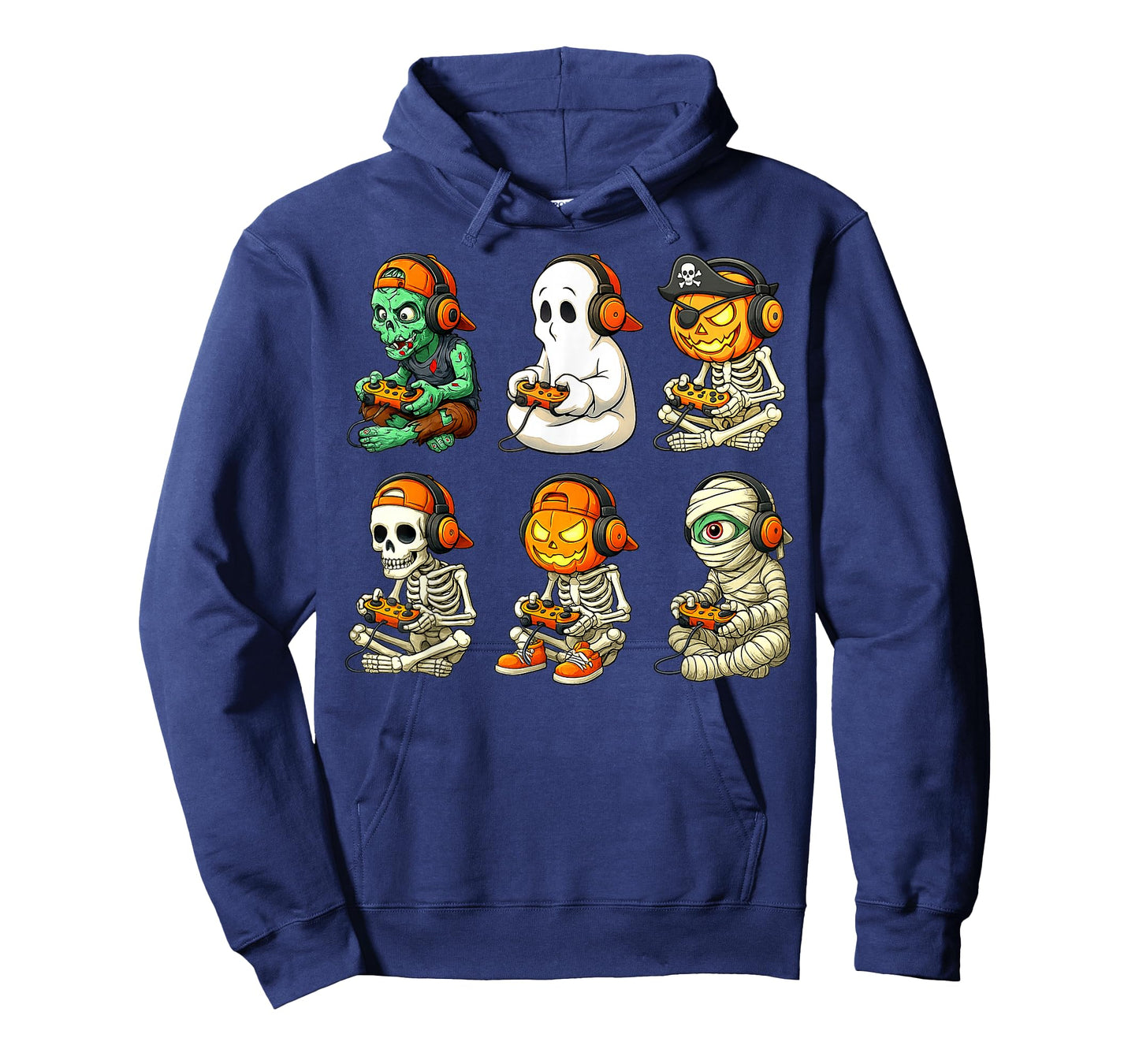 Halloween Skeleton Boo Gamer Video Gaming Boys Men Kids Tees T-Shirt