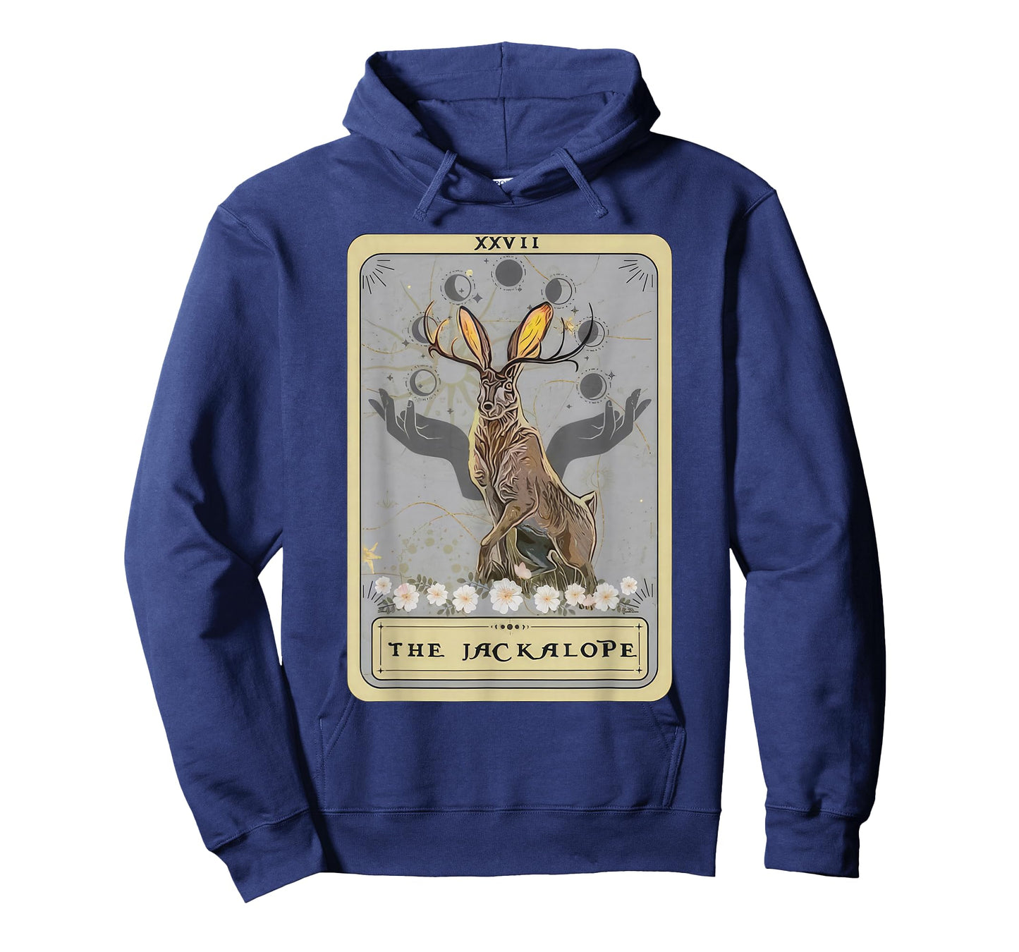 Jackalope Hat Tarot Card Monster Legend Cryptid Cryptidcore T-Shirt