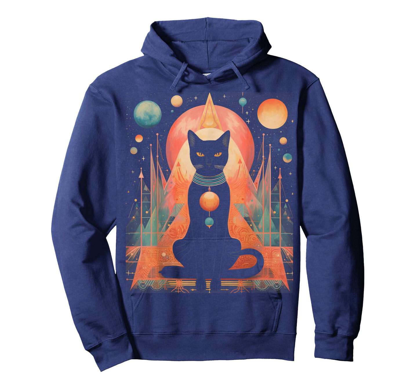 Cat, Egyptian Cat Goddess Bastet Anime Graphic Fashion Men Women T-Shirt
