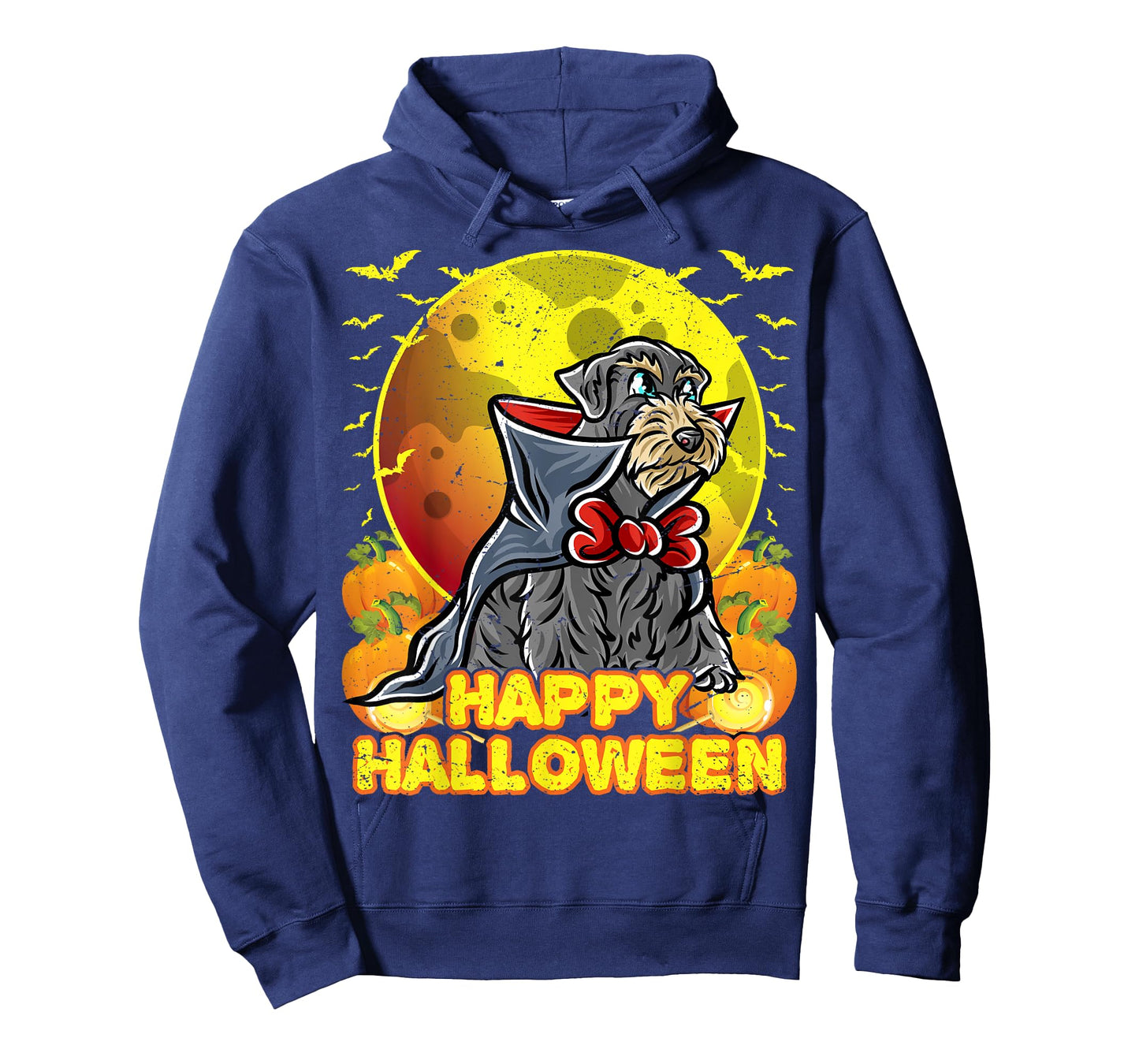 Miniature Schnauzer Happy Halloween Costume Vampire T-Shirt