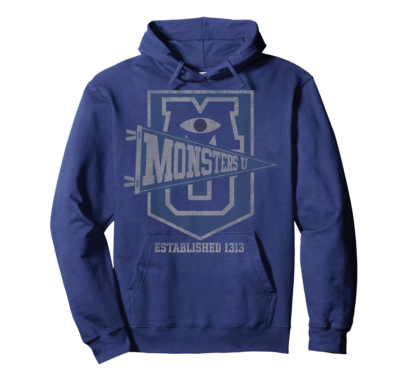 Disney Pixar Monsters University Vintage Collegiate MU Badge T-Shirt