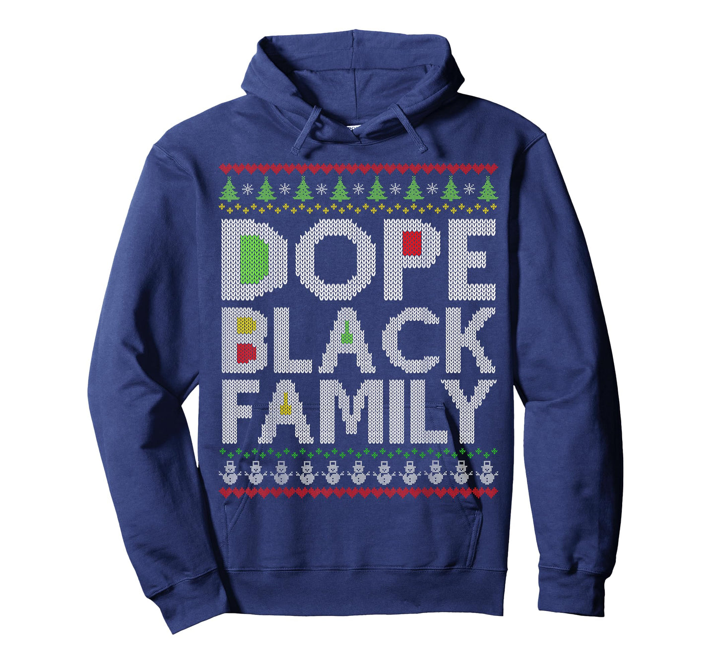 Dope Black Family 2025 Afro Christmas Tree Santa Pj Matching T-Shirt
