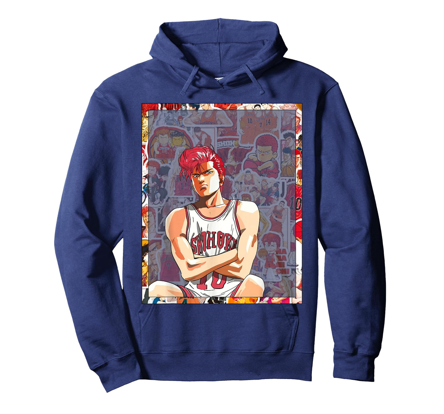 Bokchu Hanamichi Sakuragi Unisex-Adults Anime T-Shirt Black Small Classic Fit Short Sleeve