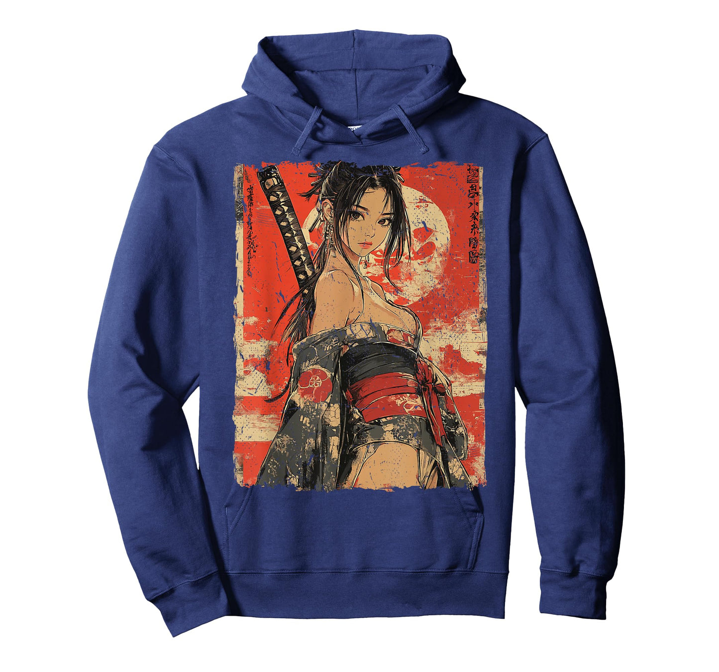Samurai Warrior Waifu Girl Japanese Ukiyo-e Manga Samurai T-Shirt