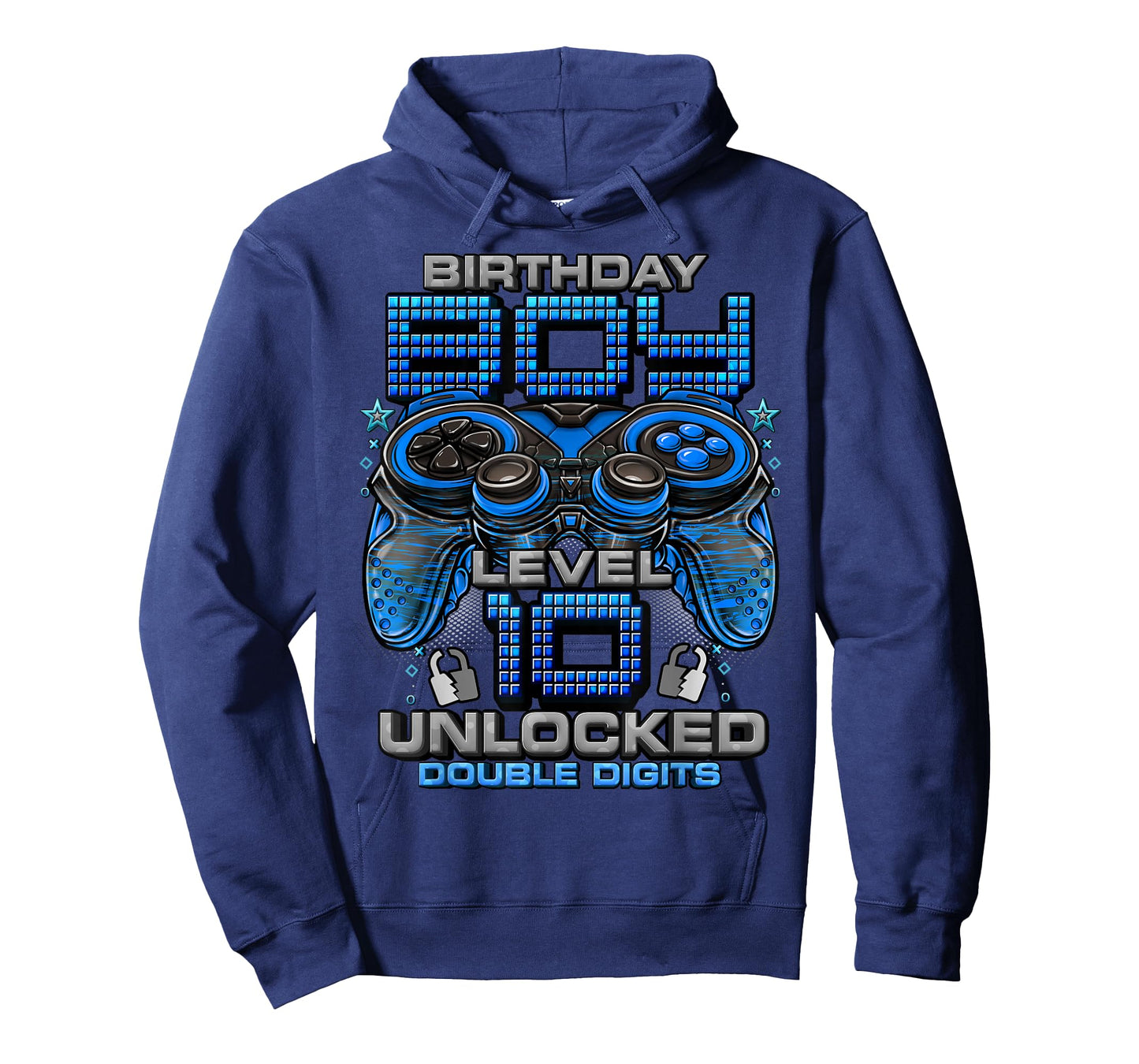 Level 10 Unlocked Awesome Since 2015 10th Birthday Gaming T-Shirt